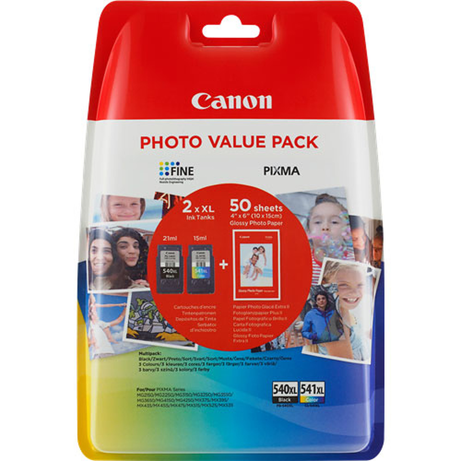 Canon PG-540/CL-541 XL Photo Value Pack - Cartouche imprimante Canon