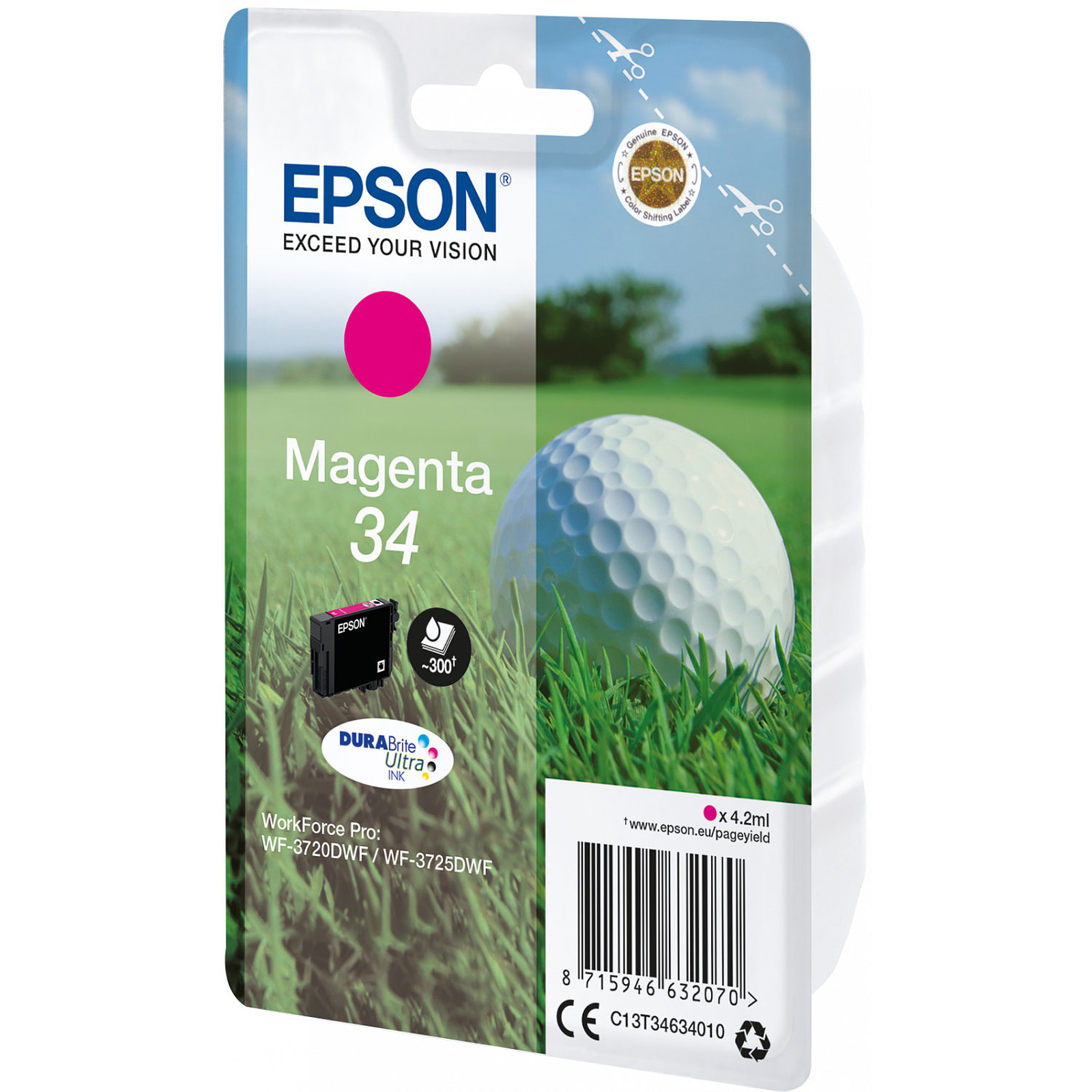 Epson Balle de Golf Magenta 34 - Cartouche imprimante Epson