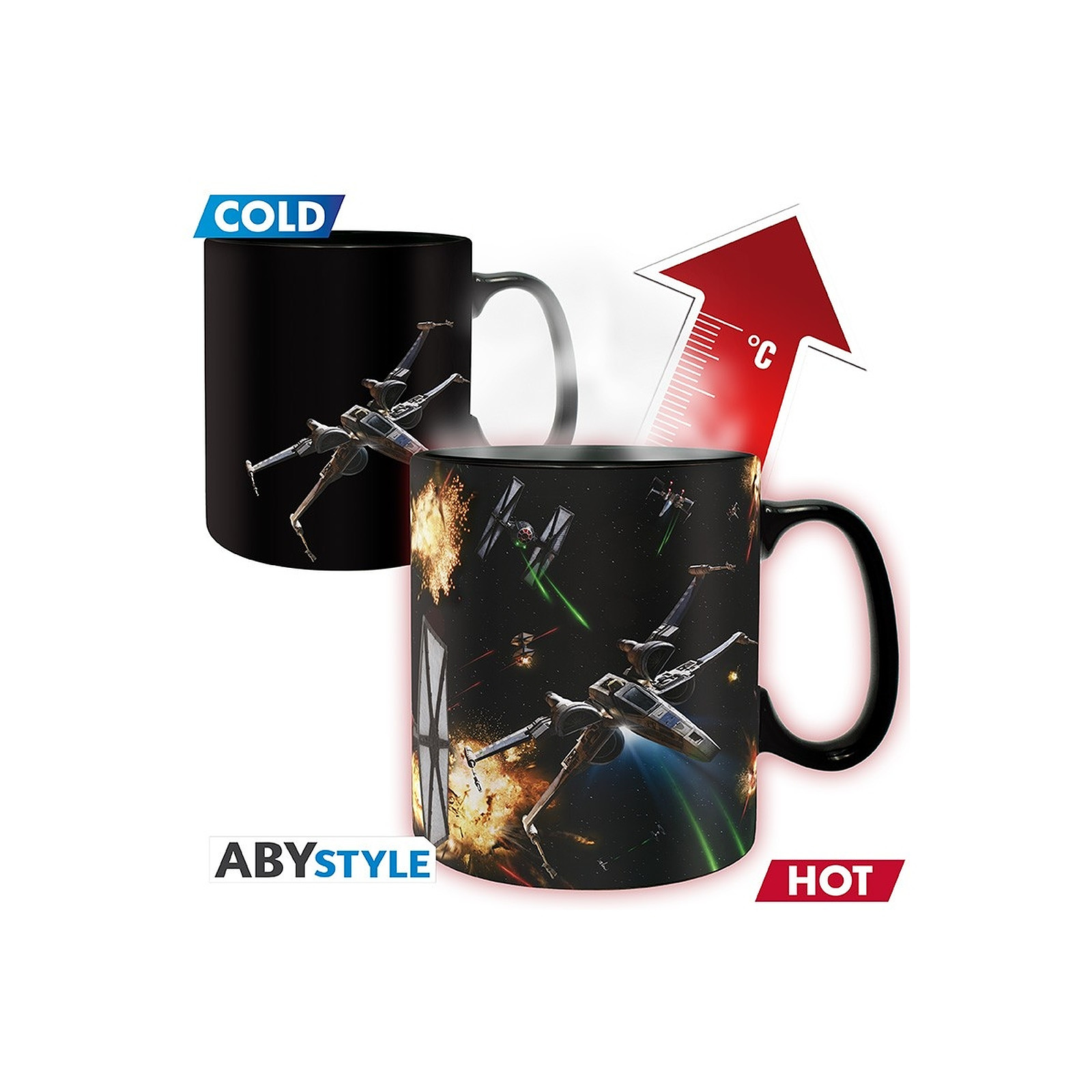 Star Wars - Mug Heat Change Space Battle - Mugs Abystyle