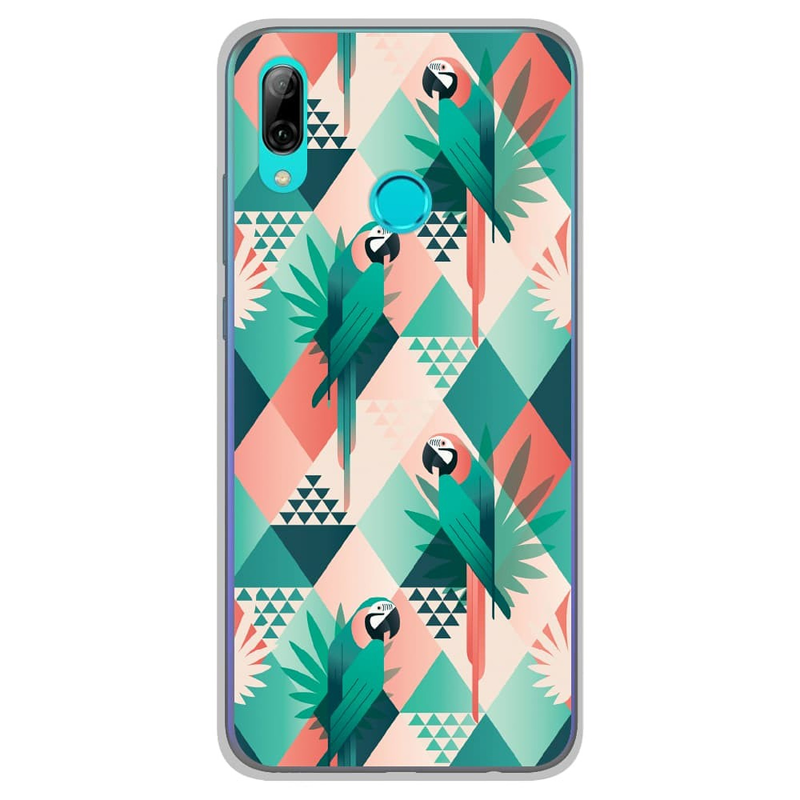 1001 Coques Coque silicone gel Huawei P Smart 2019 motif Perroquet ge´ome´trique - Coque telephone 1001Coques