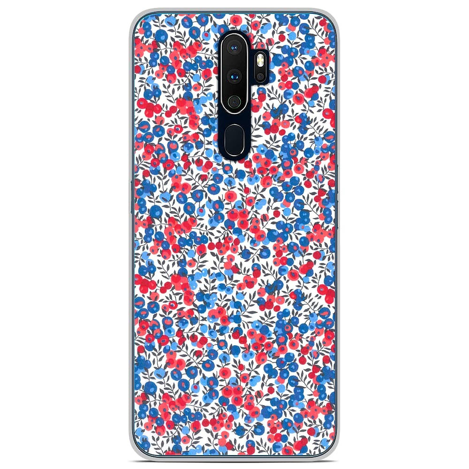 1001 Coques Coque silicone gel Oppo A5 2020 motif Liberty Wiltshire Bleu - Coque telephone 1001Coques