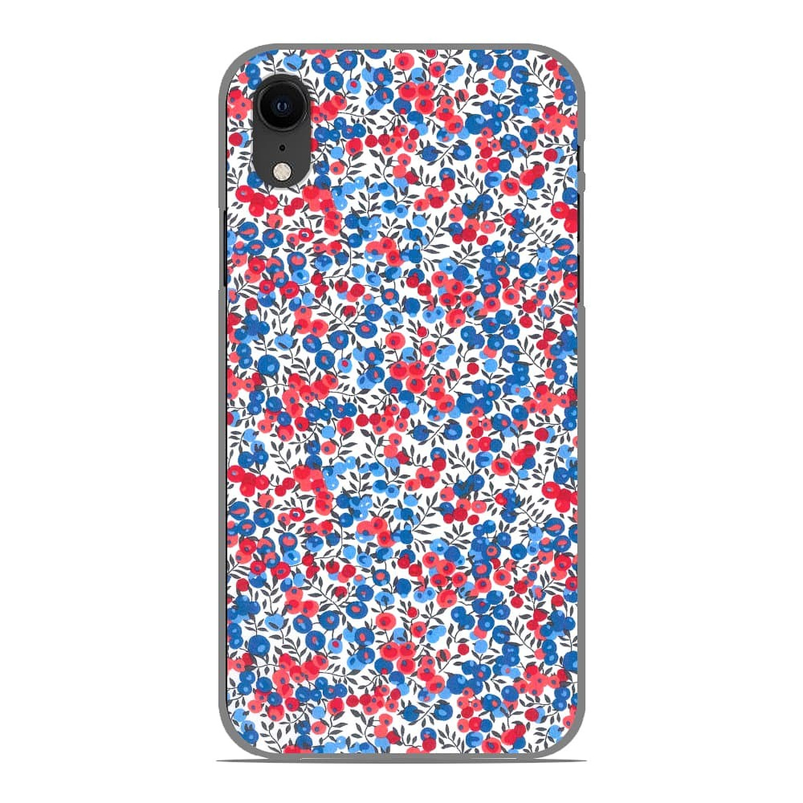 1001 Coques Coque silicone gel Apple iPhone XR motif Liberty Wiltshire Bleu - Coque telephone 1001Coques