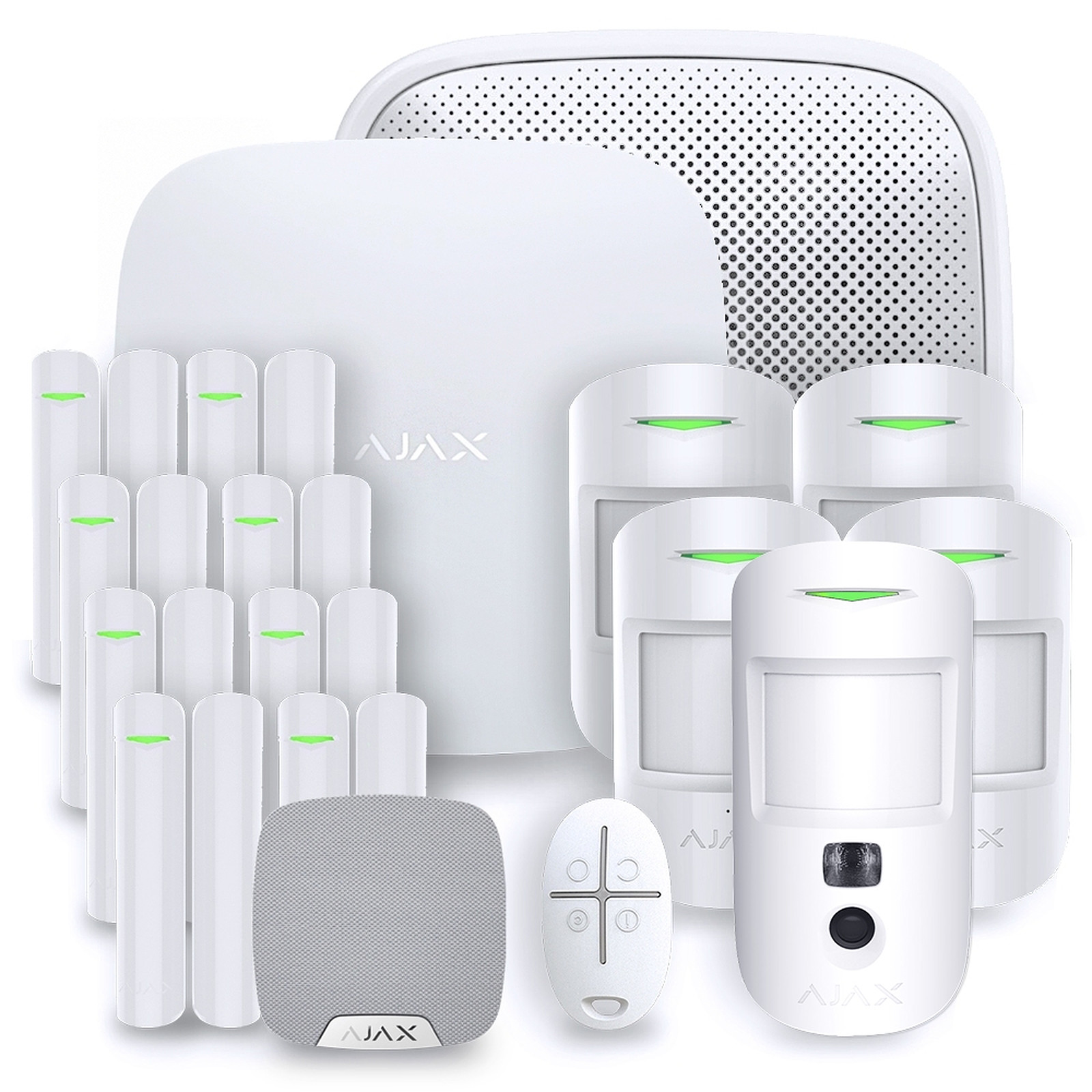 Alarme maison sans fil Ajax Hub 2 - Kit 6 - Kit alarme Ajax Systems