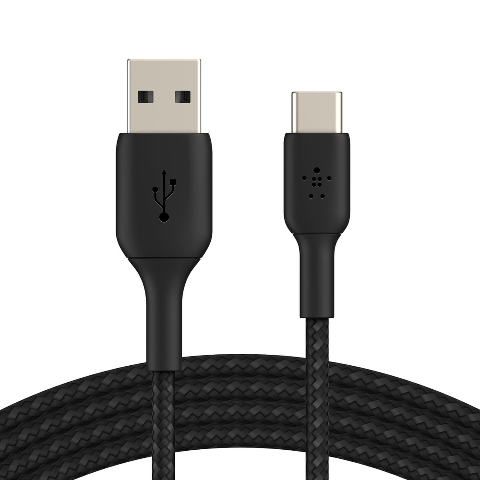 Belkin Cable USB-A vers USB-C renforce (noir) - 1 m - Cable & Adaptateur Belkin