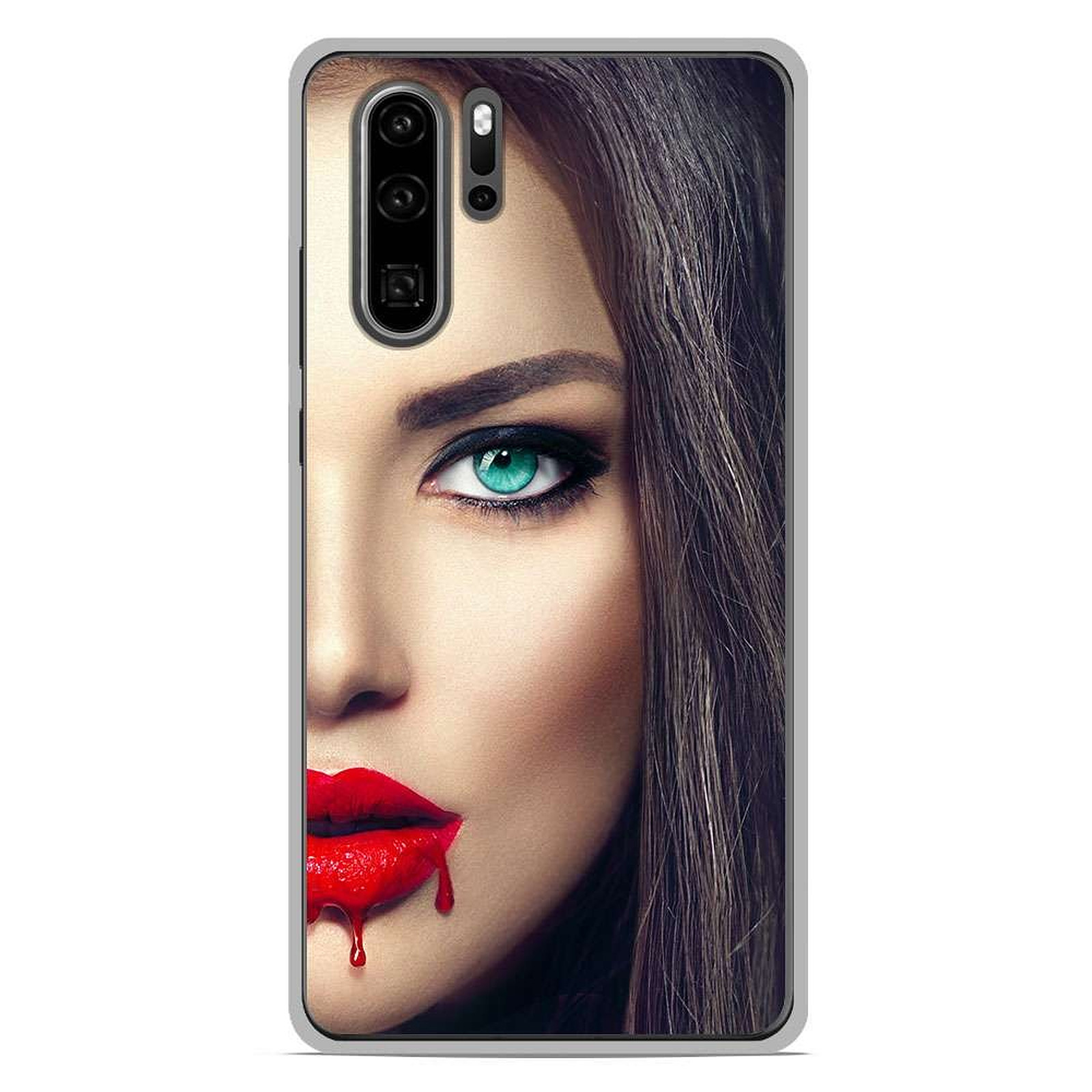 1001 Coques Coque silicone gel Huawei P30 Pro motif Lèvres Sang - Coque telephone 1001Coques