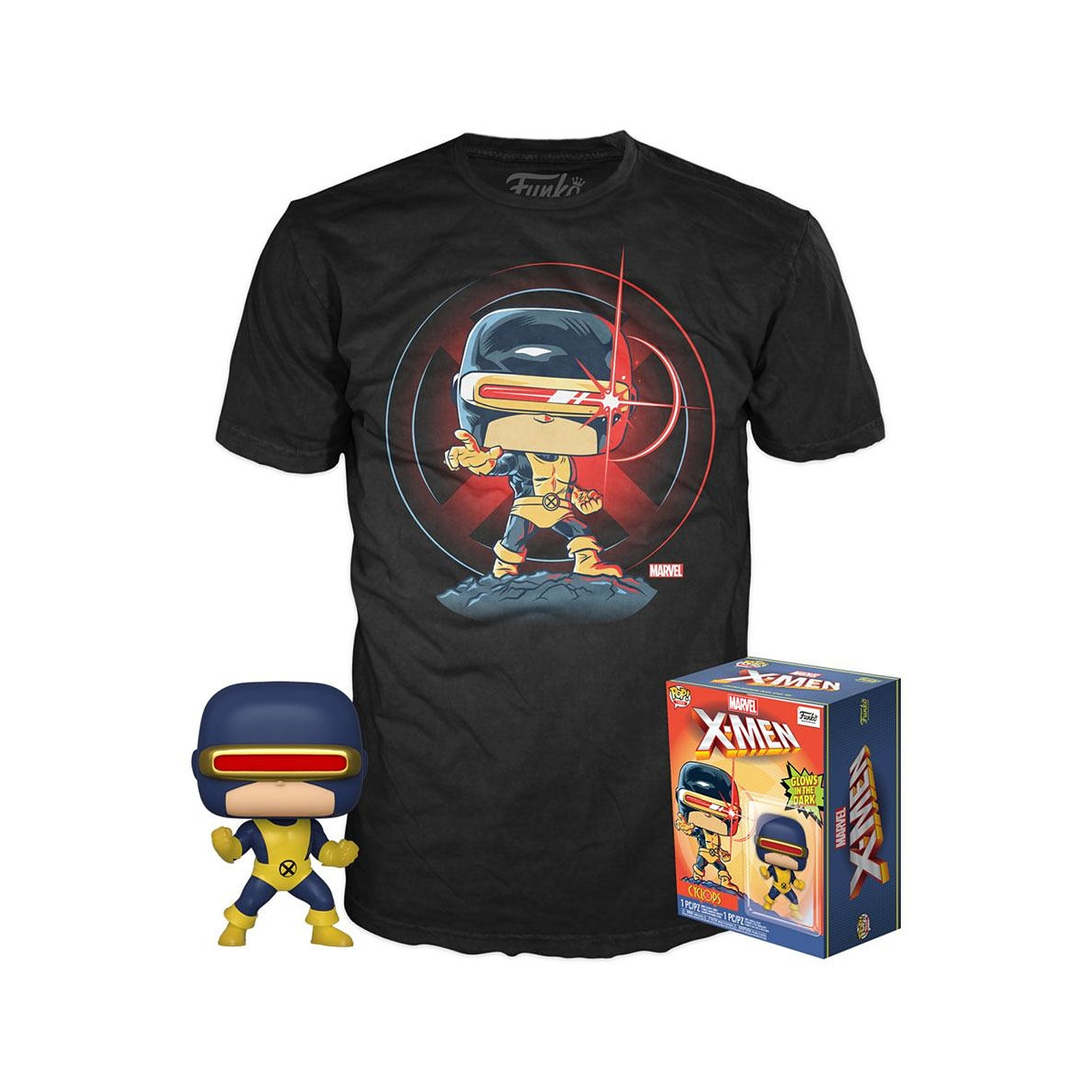 Marvel 80th - Set Figurine POP! & T-Shirt First Appearance Cyclops - Taille M - Figurines Funko