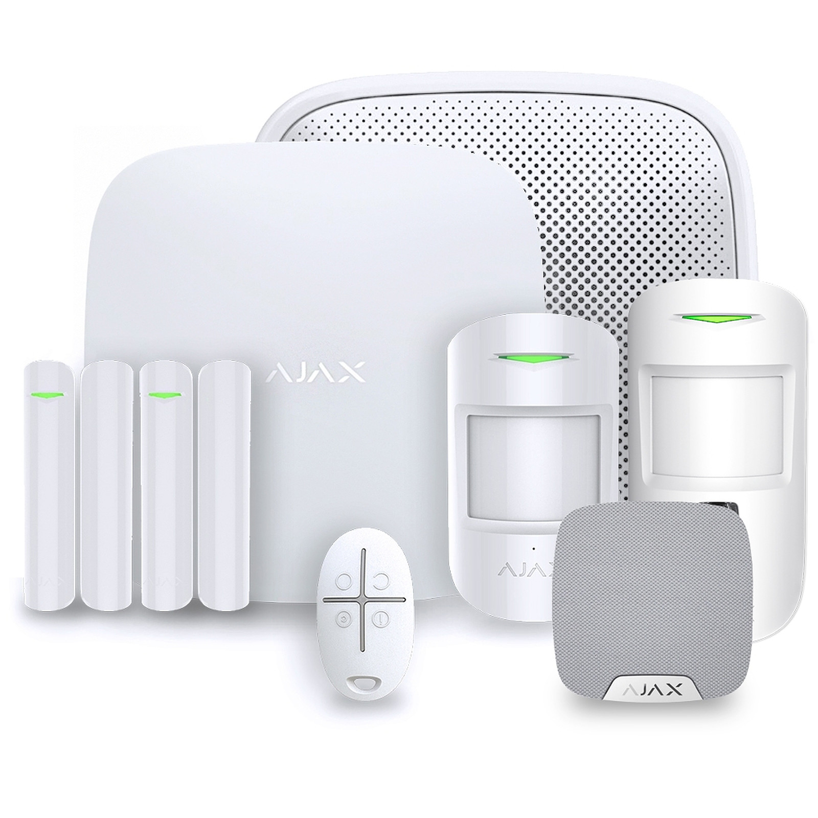 Alarme maison sans fil Ajax Hub 2 - Kit 3 - Kit alarme Ajax Systems