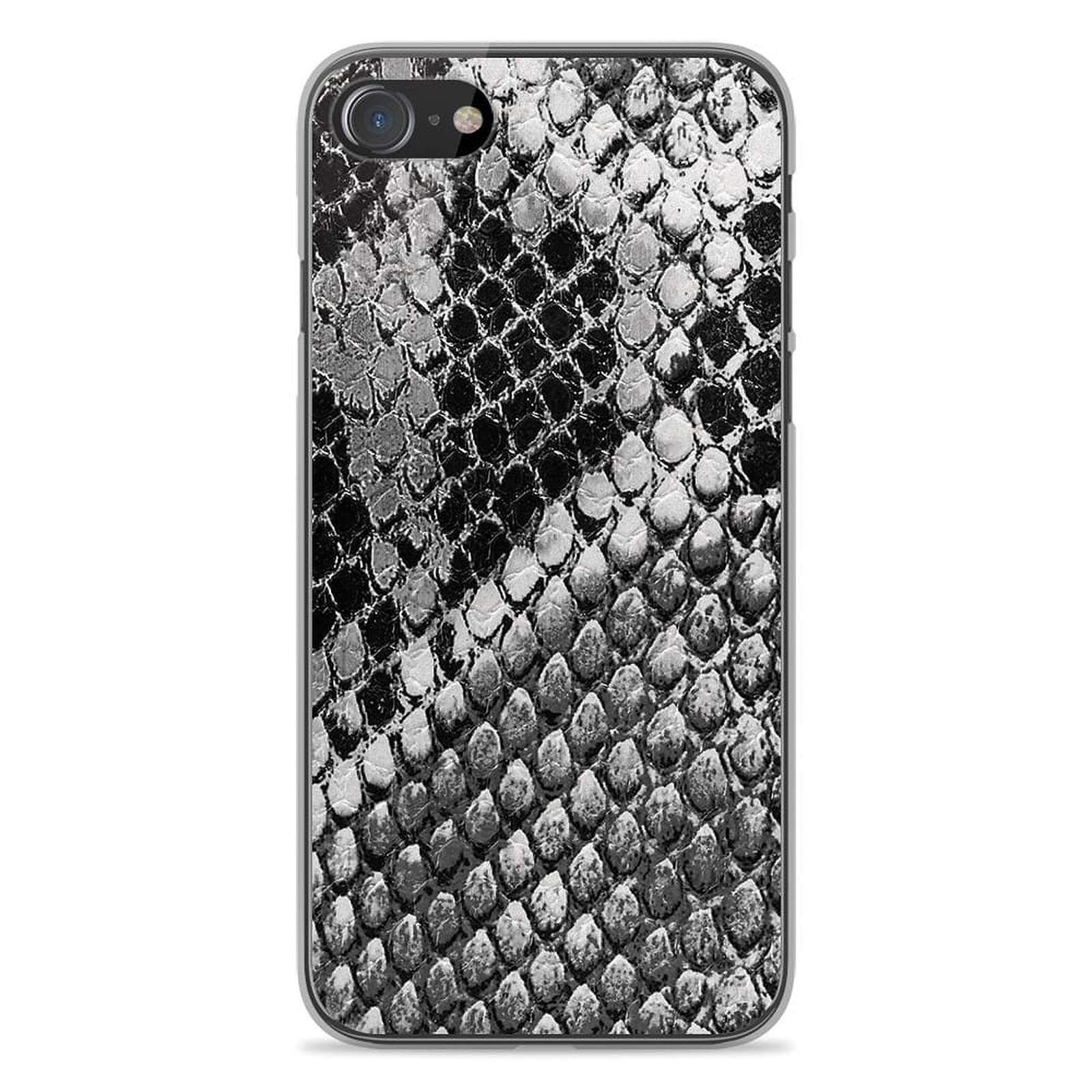 1001 Coques Coque silicone gel Apple iPhone SE 2020 motif Texture Python - Coque telephone 1001Coques