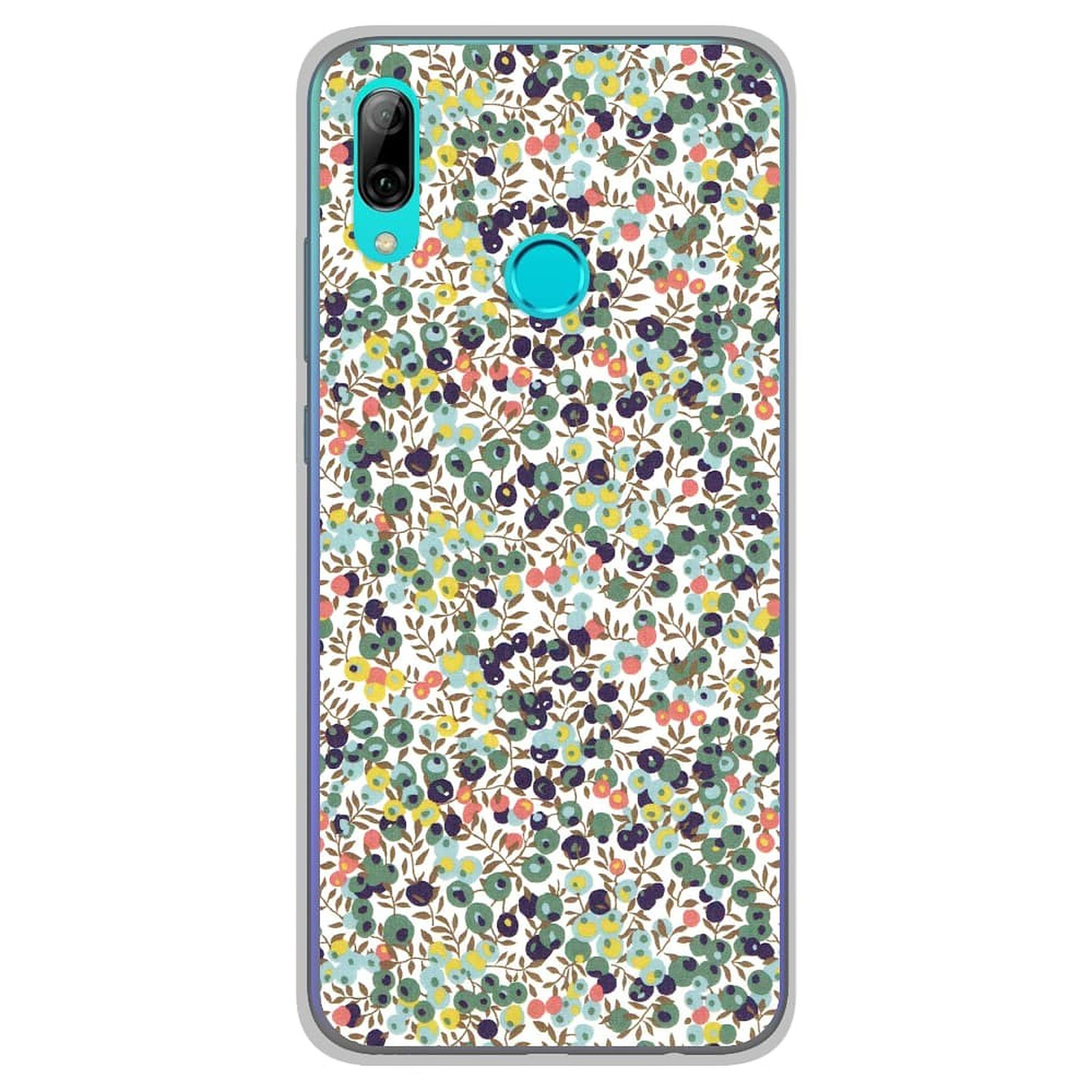 1001 Coques Coque silicone gel Huawei P Smart 2019 motif Liberty Wiltshire Vert - Coque telephone 1001Coques