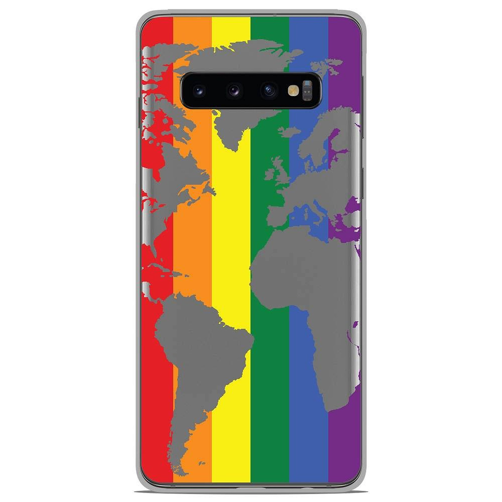 1001 Coques Coque silicone gel Huawei P30 motif Map beige - Coque telephone 1001Coques