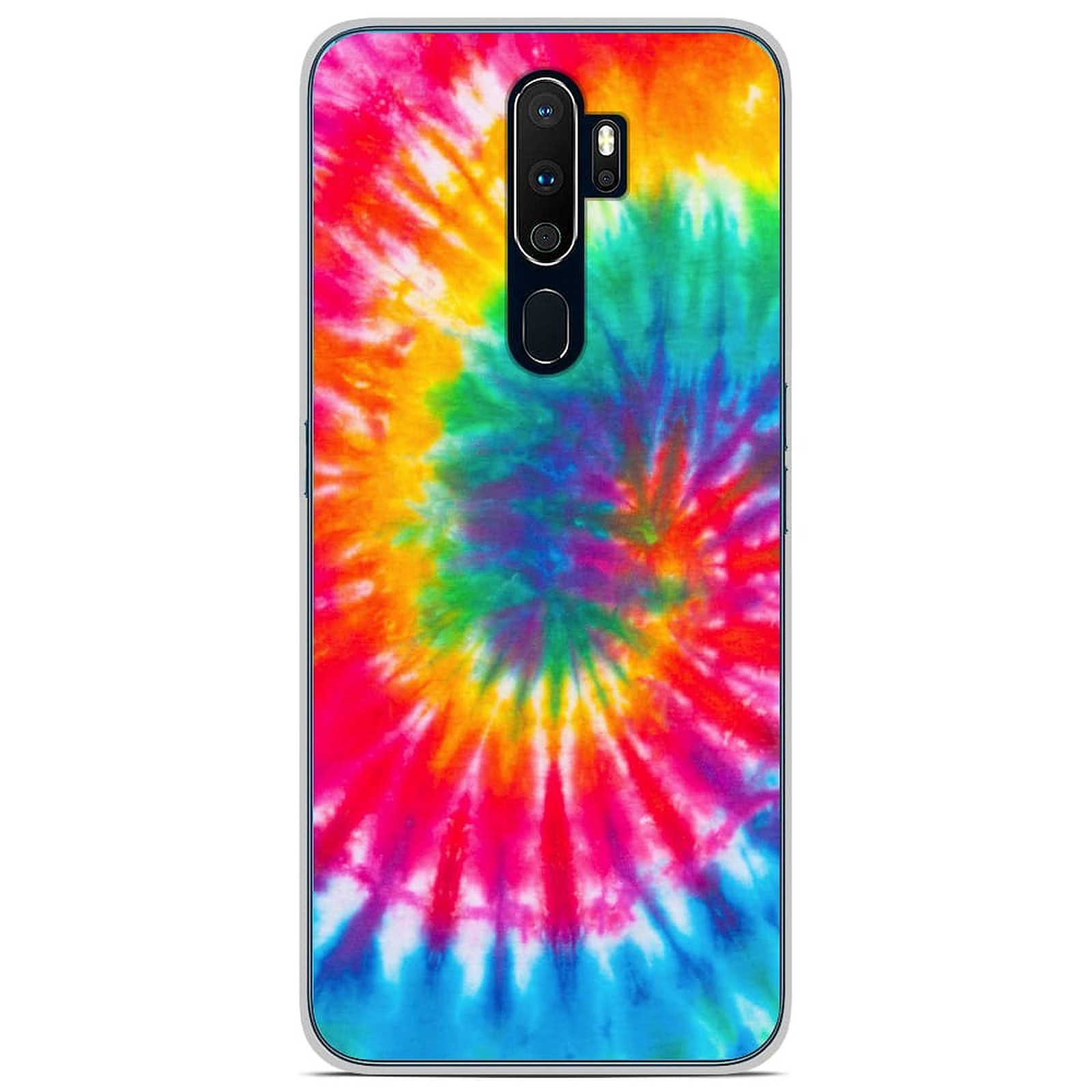 1001 Coques Coque silicone gel Oppo A5 2020 motif Tie Dye Spirale - Coque telephone 1001Coques
