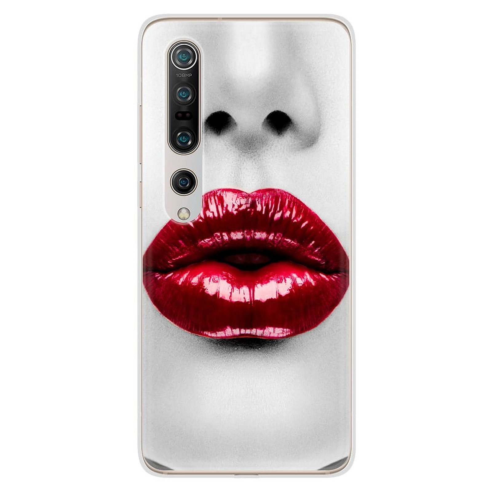 1001 Coques Coque silicone gel Xiaomi Mi 10 / Mi 10 Pro motif Lèvres Rouges - Coque telephone 1001Coques