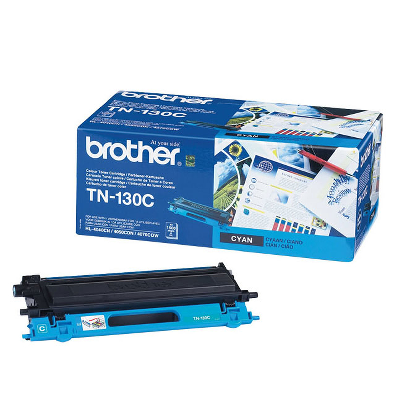 Brother TN-130C (Cyan) - Toner imprimante Brother