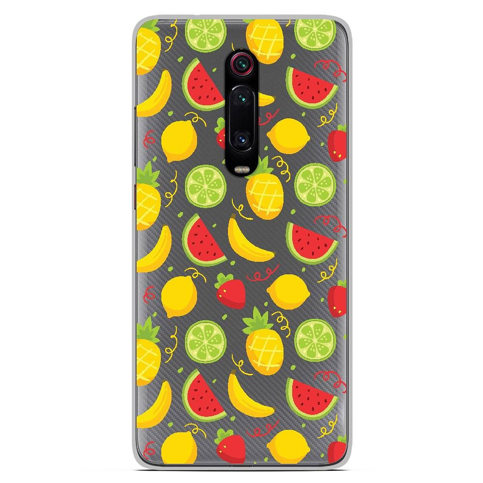 1001 Coques Coque silicone gel Xiaomi Mi 9T motif Fruits tropicaux - Coque telephone 1001Coques