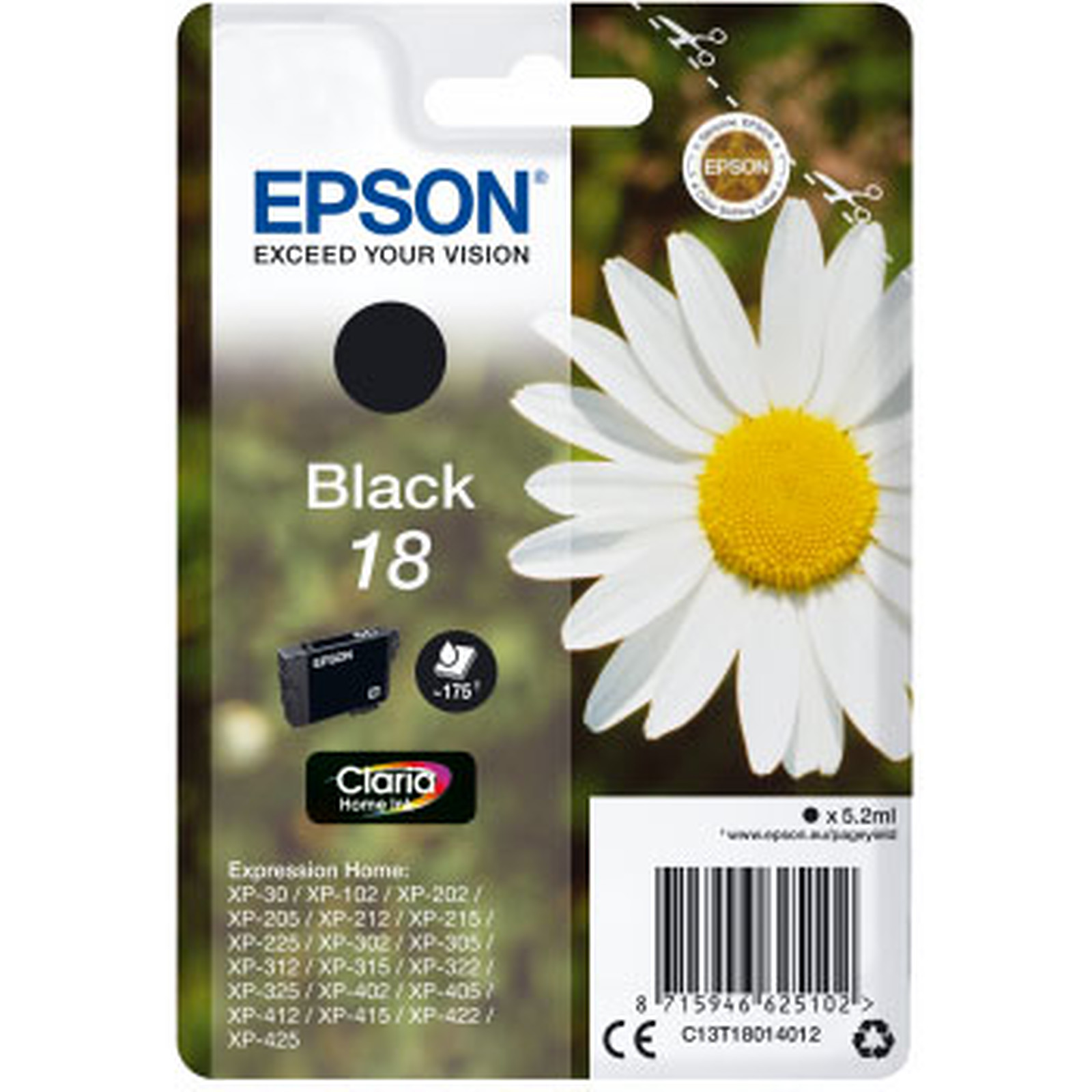 Epson Paquerette 18 Noir - Cartouche imprimante Epson