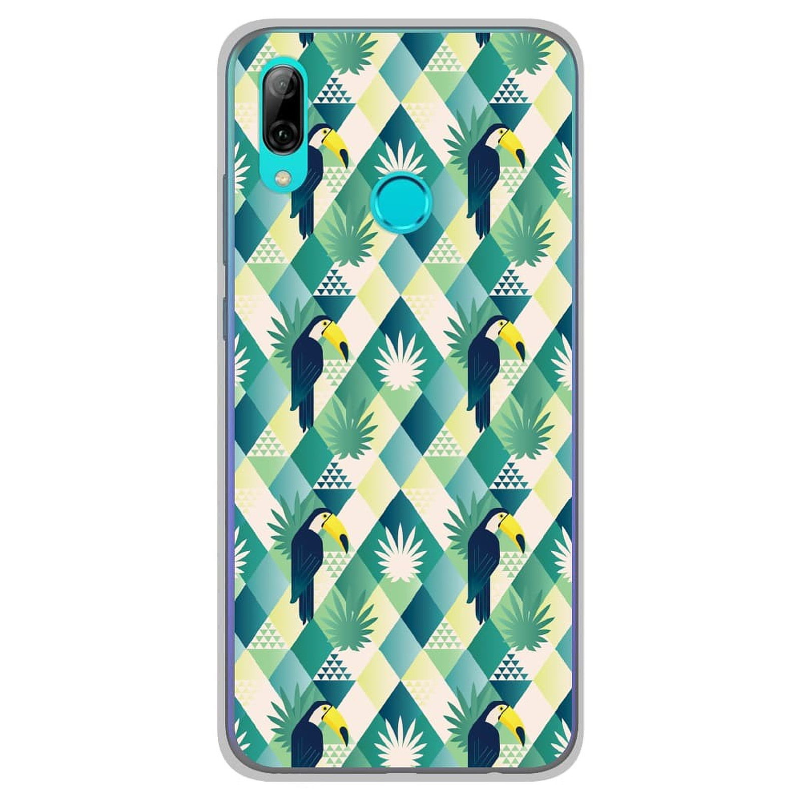 1001 Coques Coque silicone gel Huawei P Smart 2019 motif Toucan losange - Coque telephone 1001Coques