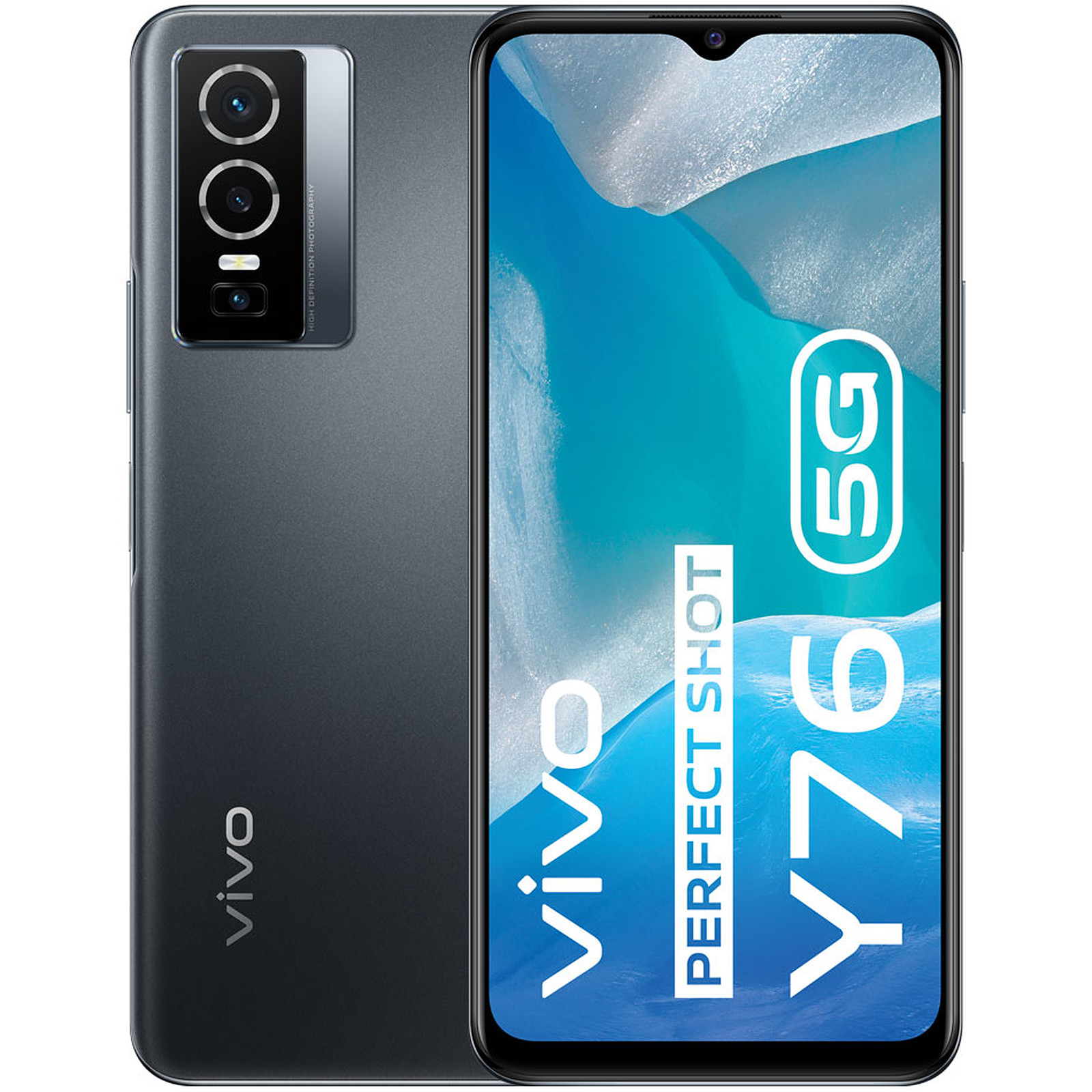 Vivo Y76 5G Gris Minuit - Mobile & smartphone Vivo