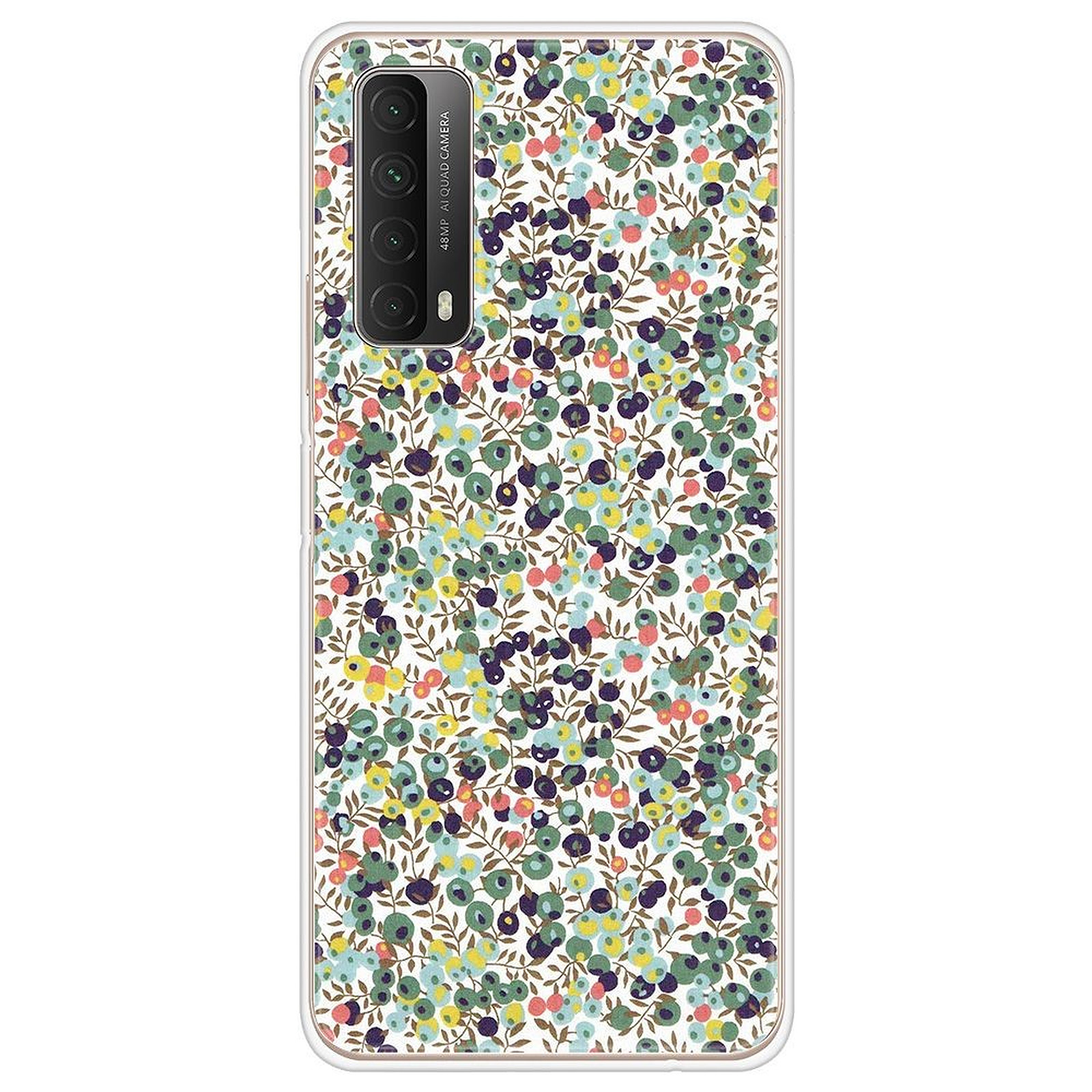1001 Coques Coque silicone gel Huawei P Smart 2021 motif Liberty Wiltshire Vert - Coque telephone 1001Coques