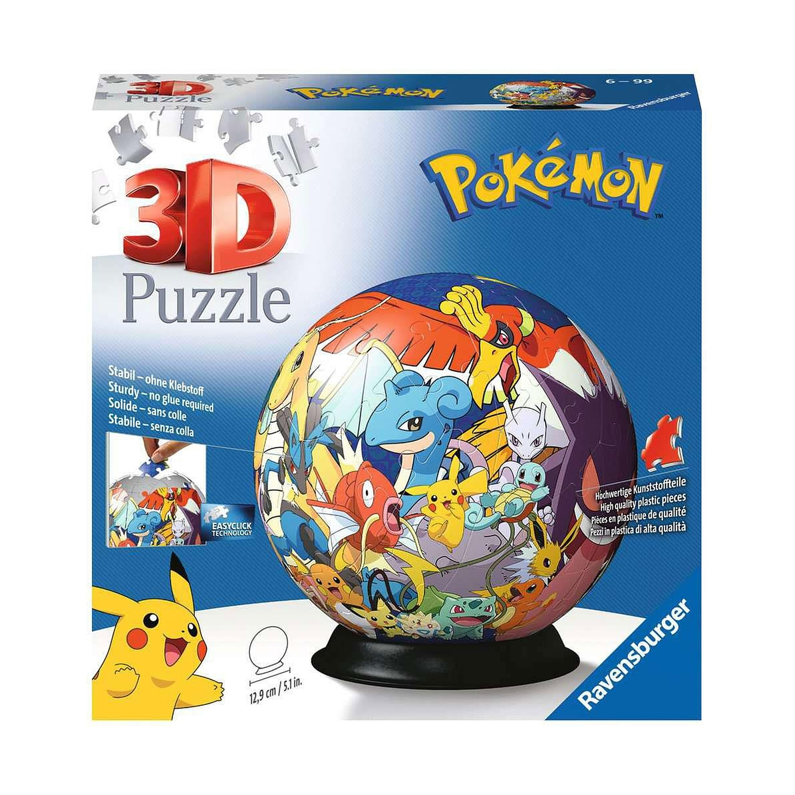 Pokemon - Puzzle 3D Ball (72 pièces) - Puzzle Ravensburger