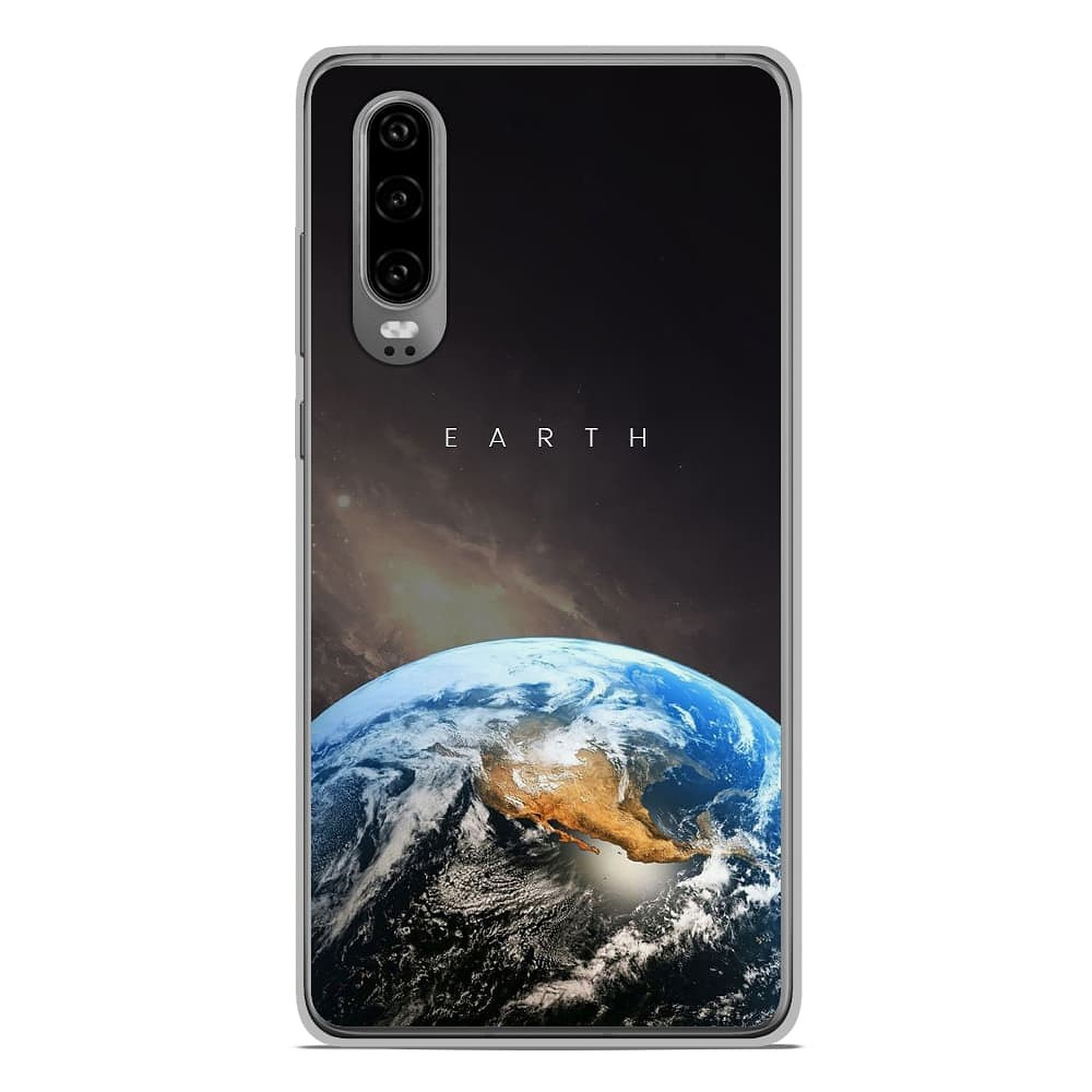 1001 Coques Coque silicone gel Huawei P30 motif Earth - Coque telephone 1001Coques