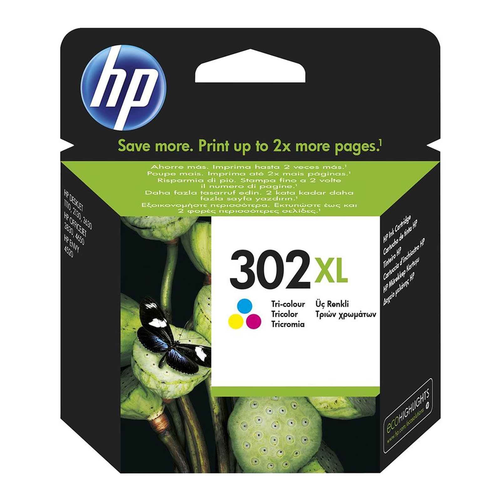 HP 302XL (F6U67AE) - Cyan, Magenta et Jaune - Cartouche imprimante HP