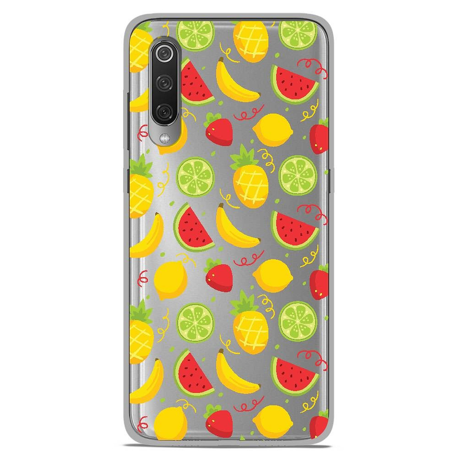 1001 Coques Coque silicone gel Xiaomi Mi 9 / Mi 9 Pro motif Fruits tropicaux - Coque telephone 1001Coques