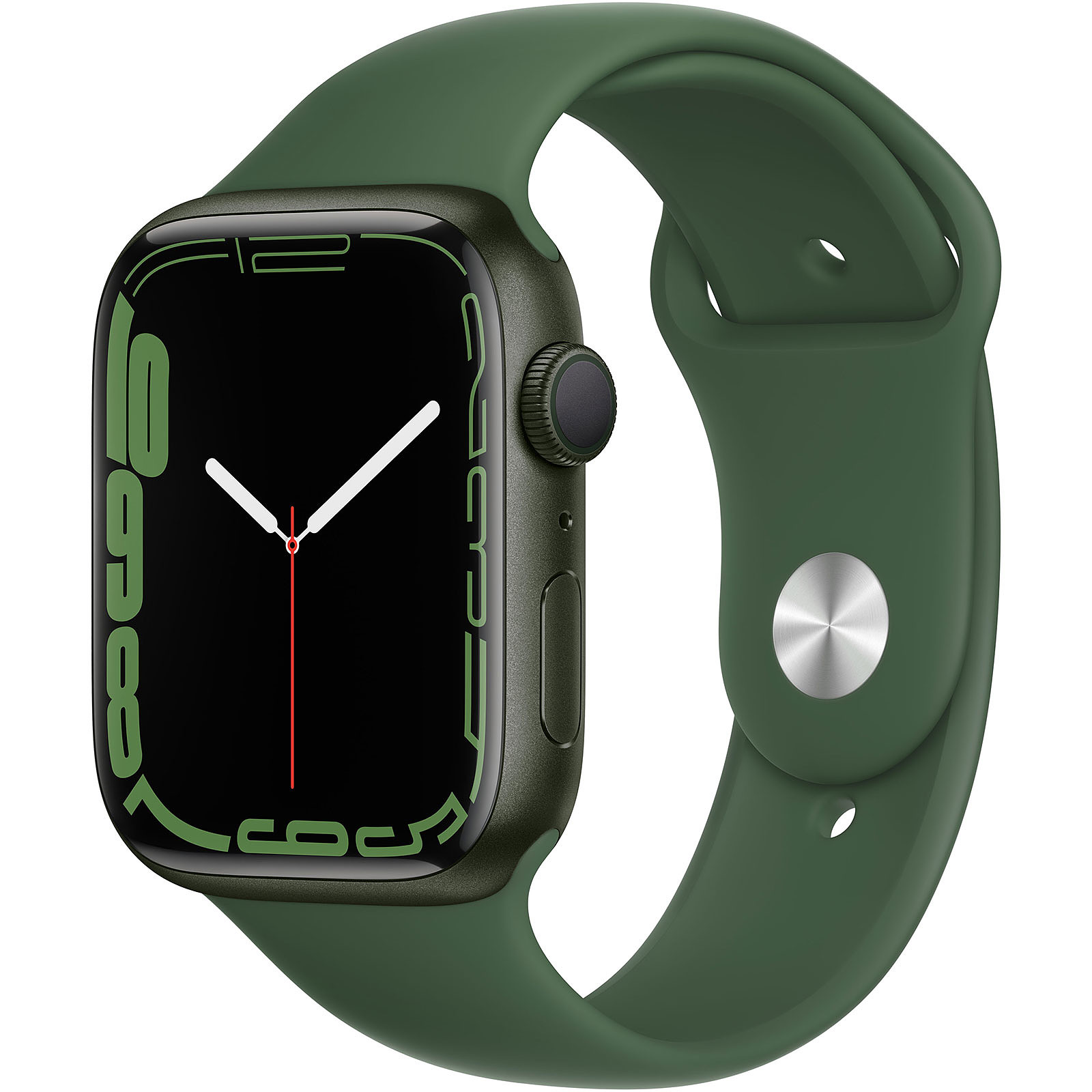 Apple Watch Series 7 GPS Aluminium Green Sport Band 45 mm - Montre connectee Apple