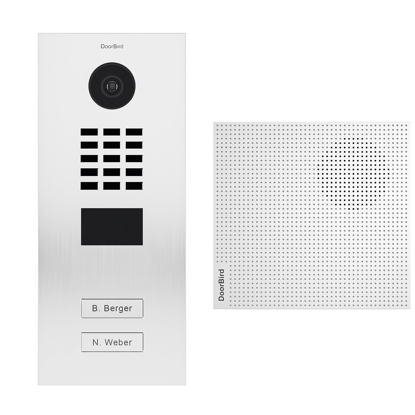 Doorbird - Portier video IP D2102V RAL 9016 KIT 1 - Interphone connecte DoorBird