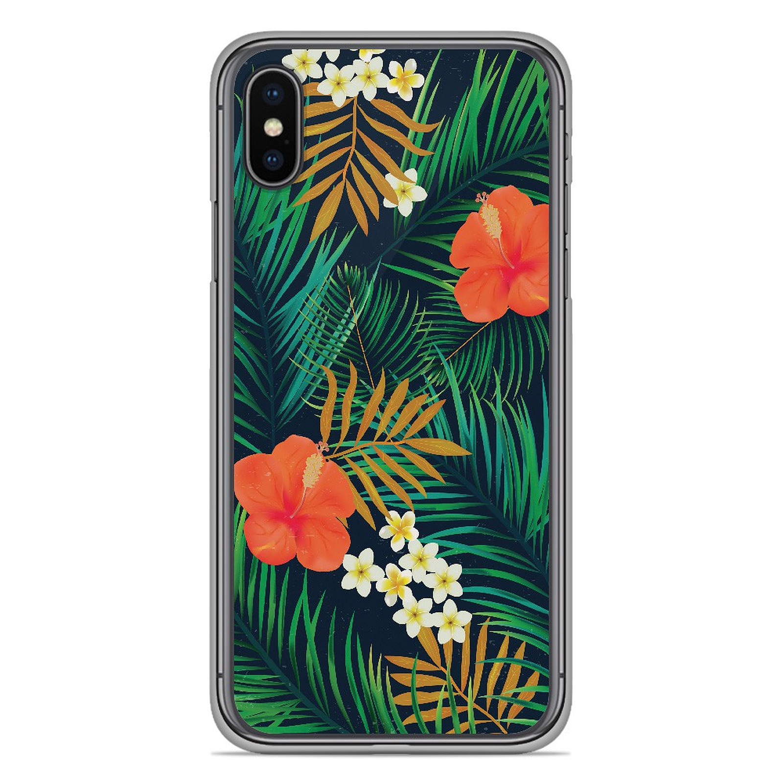 1001 Coques Coque silicone gel Apple iPhone XS Max motif Tropical - Coque telephone 1001Coques