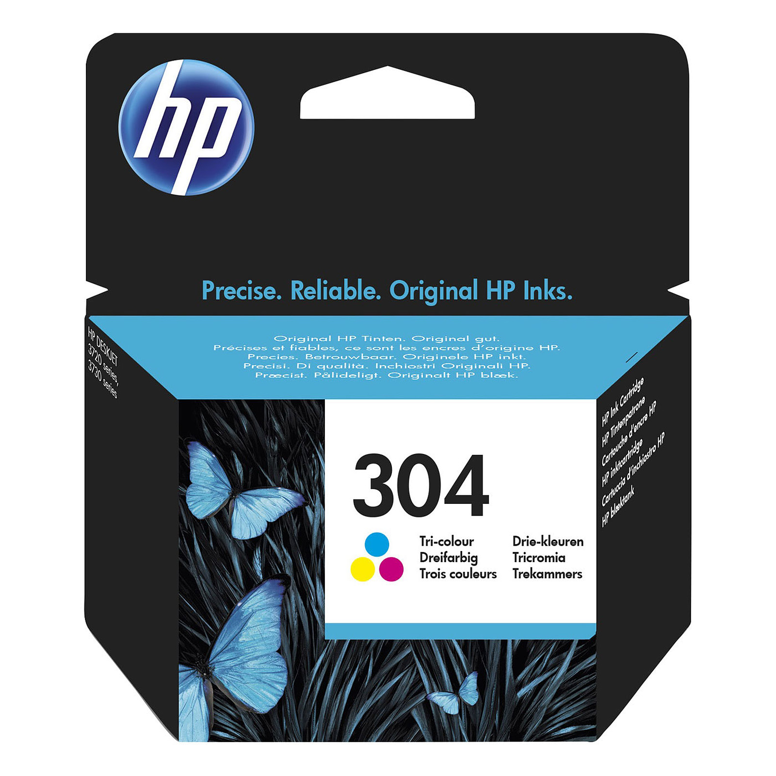 HP 304 (N9K05AE) - Cyan, Magenta et Jaune - Cartouche imprimante HP