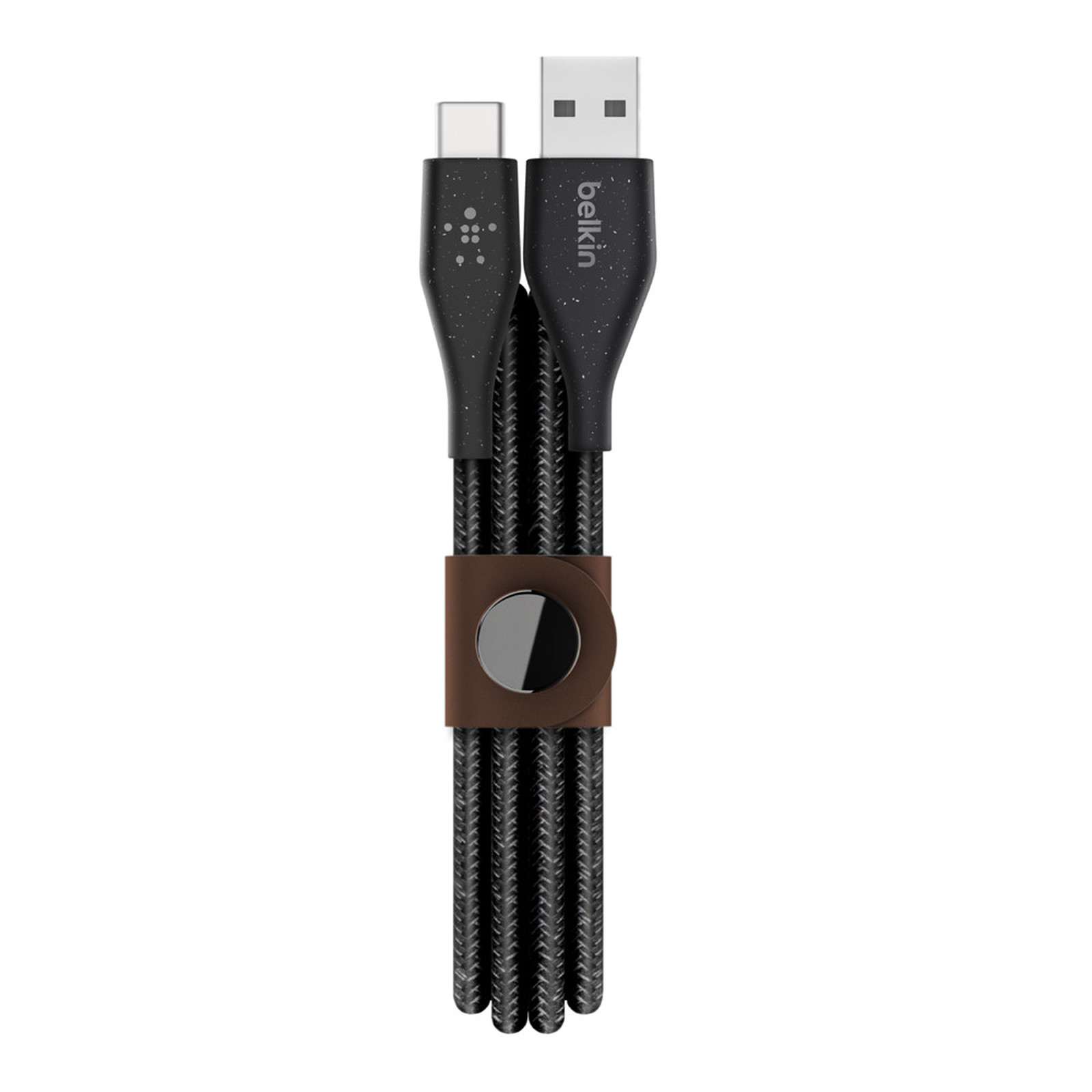 Belkin DuraTek Plus USB-C vers USB-A avec sangle de fermeture (Noir) - 1.2 m - Cable & Adaptateur Belkin