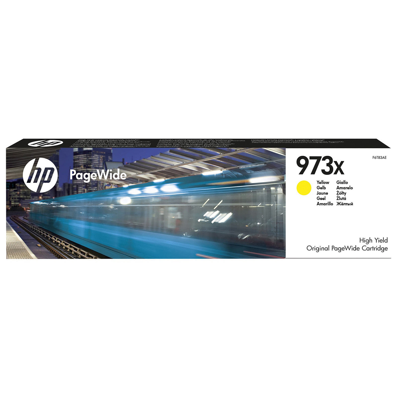 HP PageWide 973X (F6T83AE) - Jaune - Cartouche imprimante HP