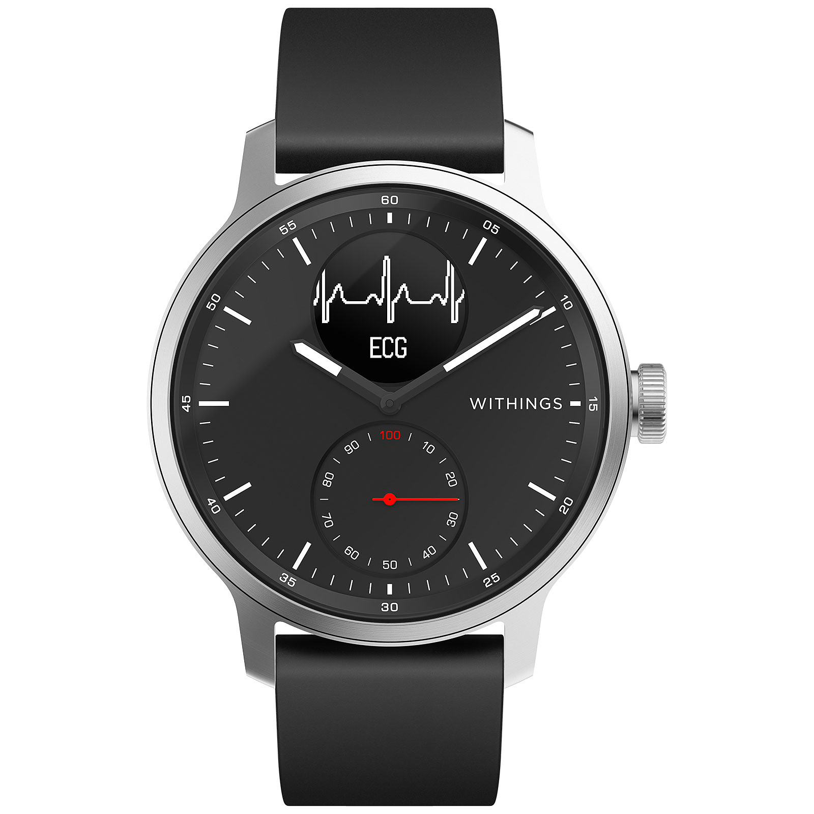 Withings ScanWatch (42 mm / Noir) - Montre connectee Withings