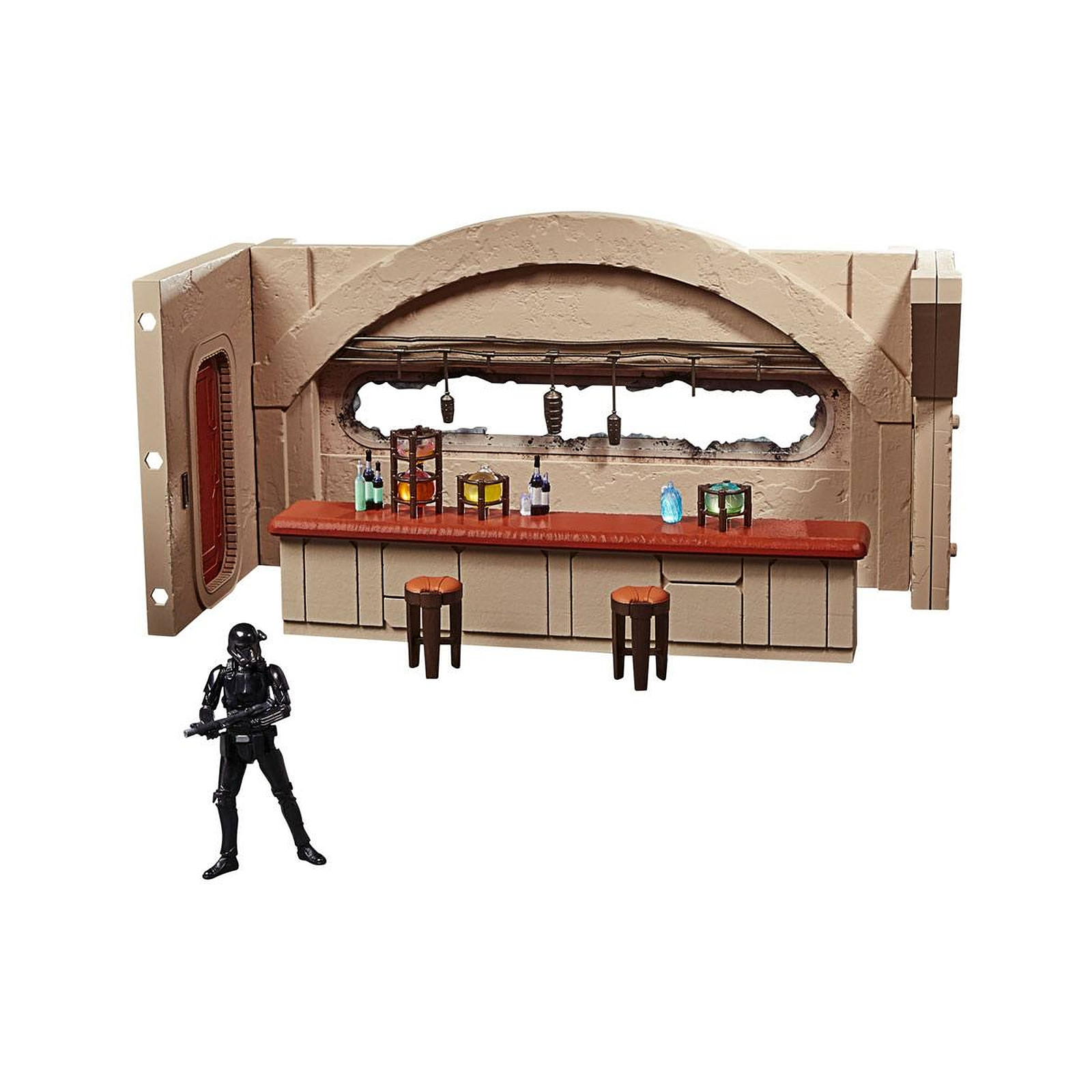 Star Wars The Mandalorian Vintage Collection - Nevarro Cantina avec Imperial Death Trooper (Nev - Figurines Hasbro