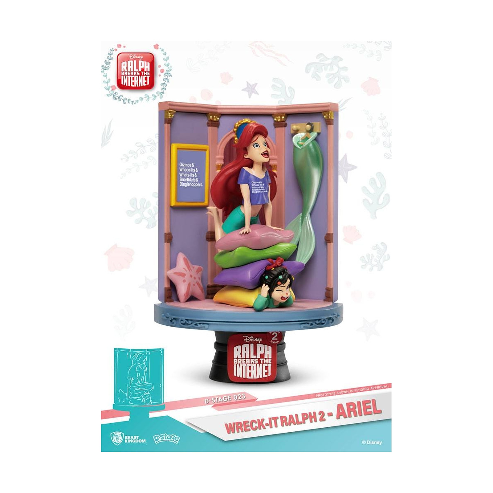 Ralph 2.0 - Diorama D-Stage Ariel & Vanellope 15 cm - Figurines Beast Kingdom Toys