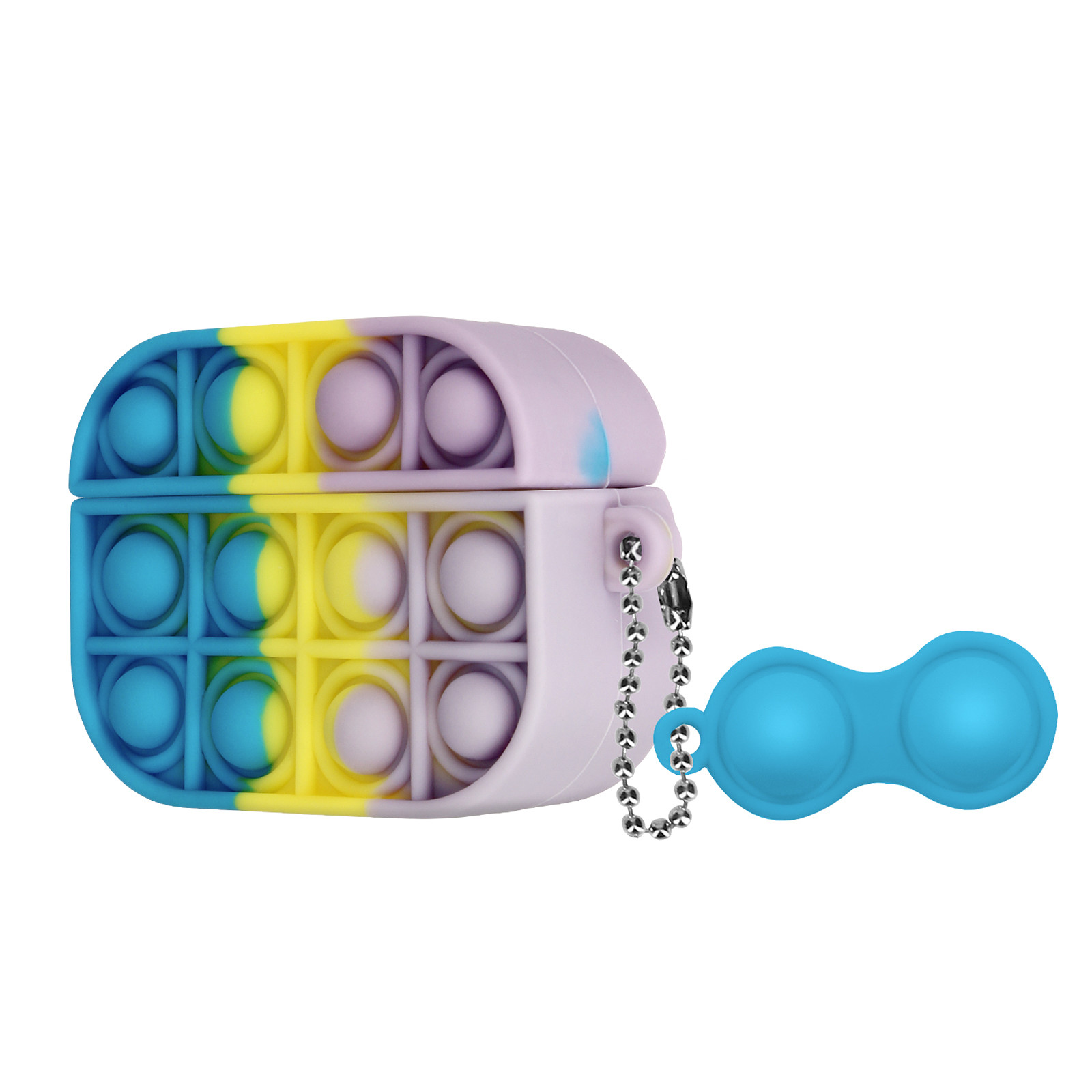 Avizar Coque pour Airpods Pro Silicone Bubble Pop Conception 2 Parties Multicolore - Coque telephone Avizar