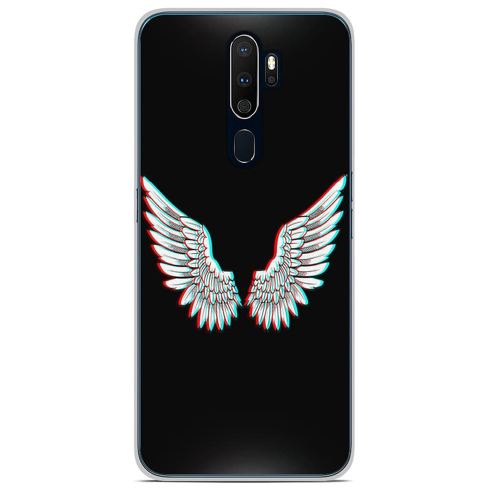 1001 Coques Coque silicone gel Oppo A5 2020 motif Ailes d'Ange - Coque telephone 1001Coques