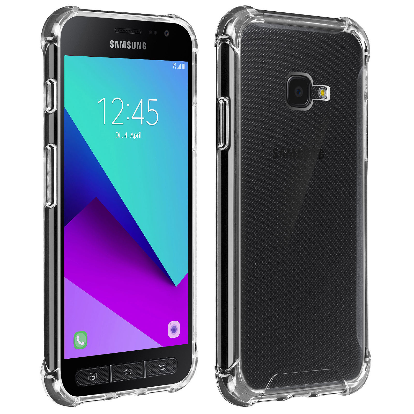 Akashi Coque TPU Angles Renforces Samsung Galaxy Xcover 4 et Xcover 4s - Coque telephone Akashi