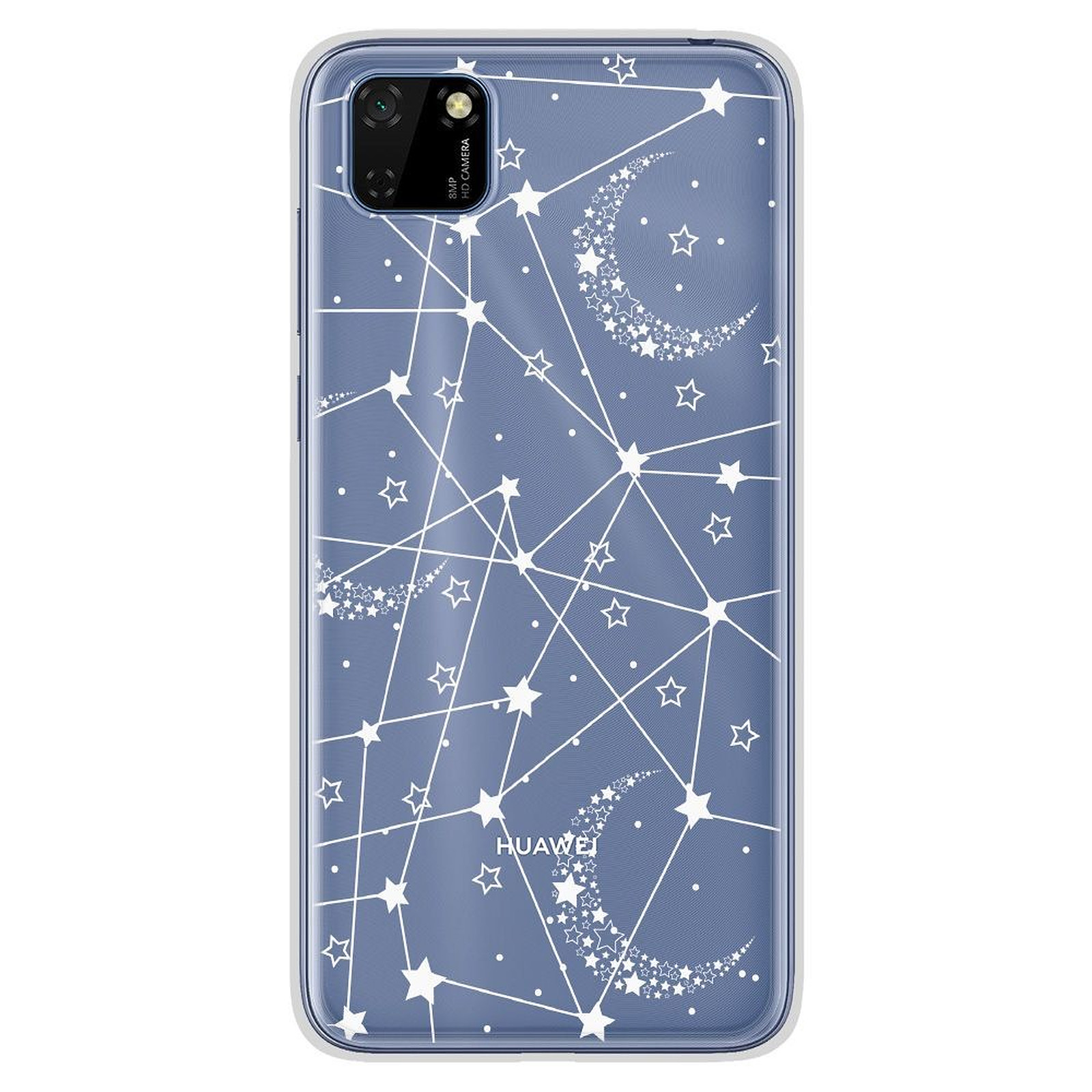 1001 Coques Coque silicone gel Huawei Y5P motif Lignes etoilees - Coque telephone 1001Coques