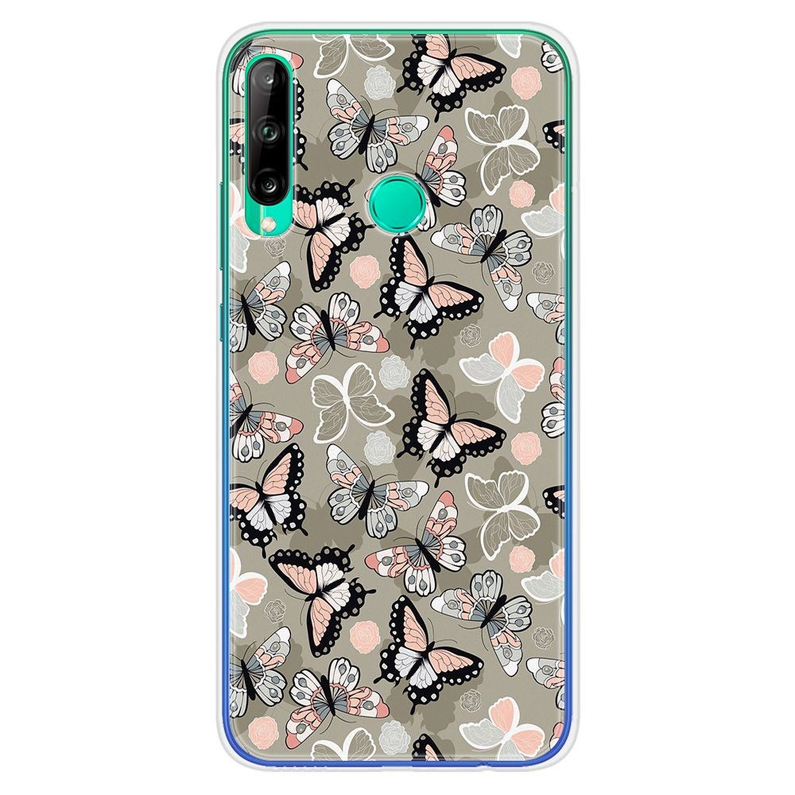 1001 Coques Coque silicone gel Huawei P40 Lite E motif Papillons Vintage - Coque telephone 1001Coques