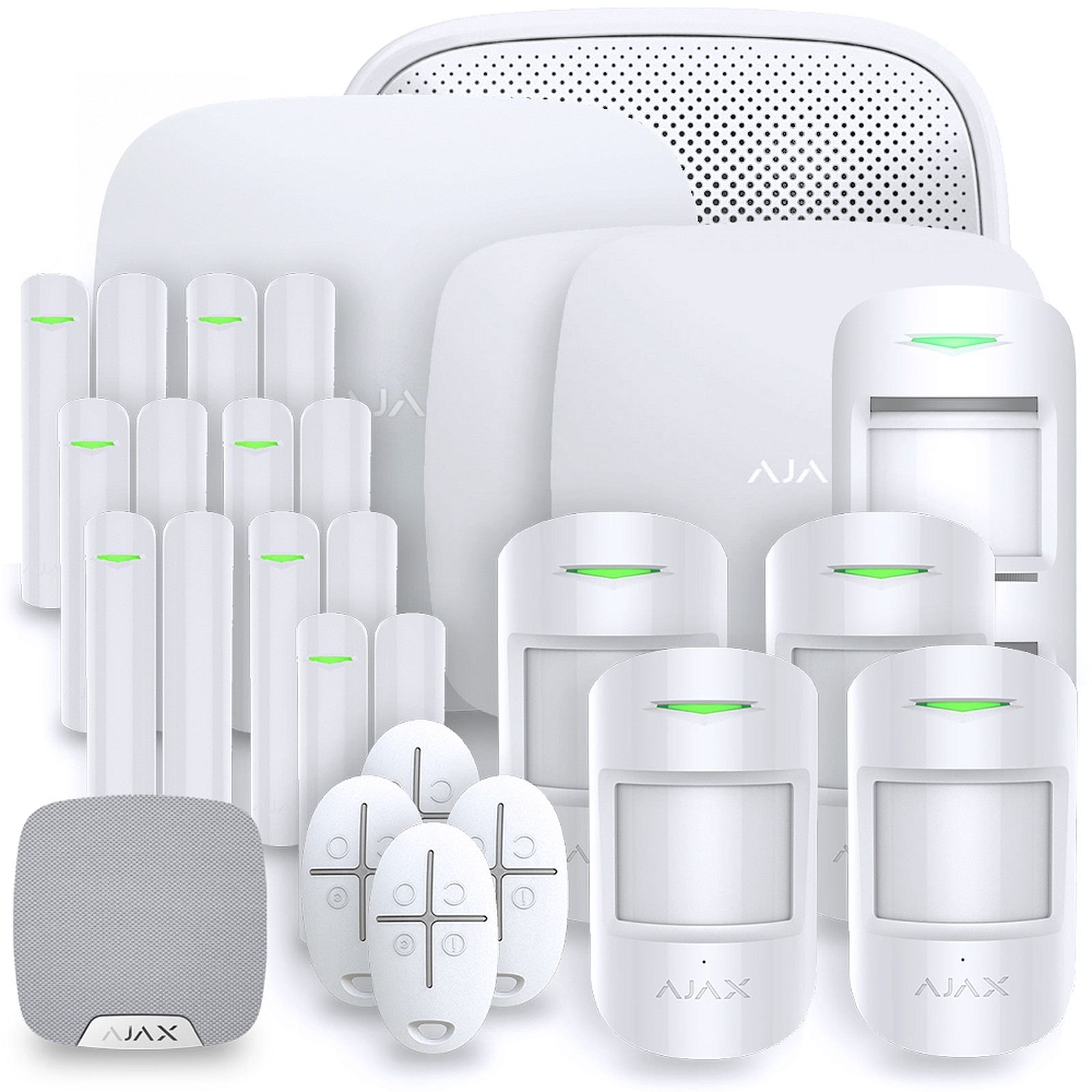 Alarme maison Ajax StarterKit Plus blanc - Kit 12 - Kit alarme Ajax Systems
