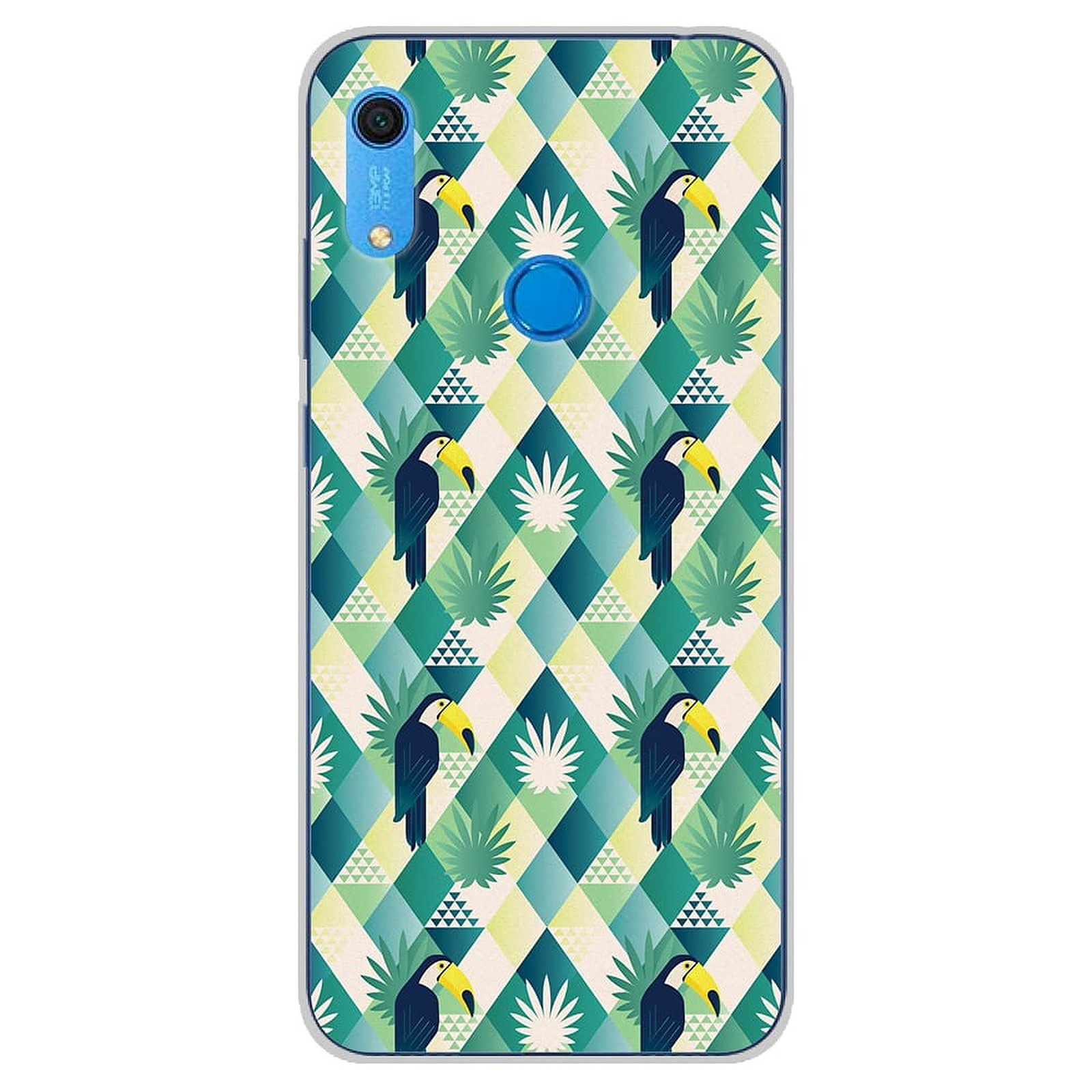 1001 Coques Coque silicone gel Huawei Y6S motif Toucan losange - Coque telephone 1001Coques