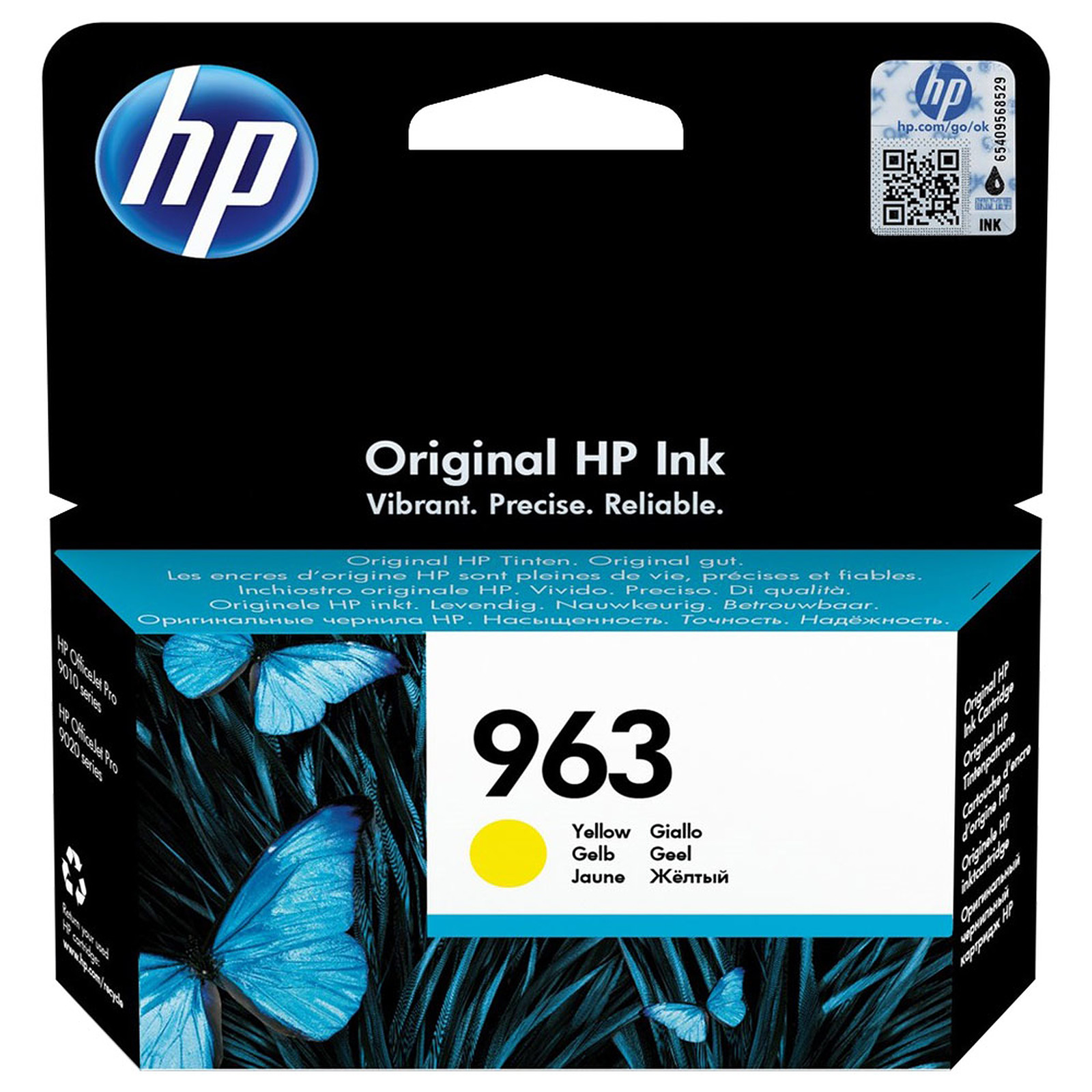 HP 963 (3JA25AE) - Jaune - Cartouche imprimante HP