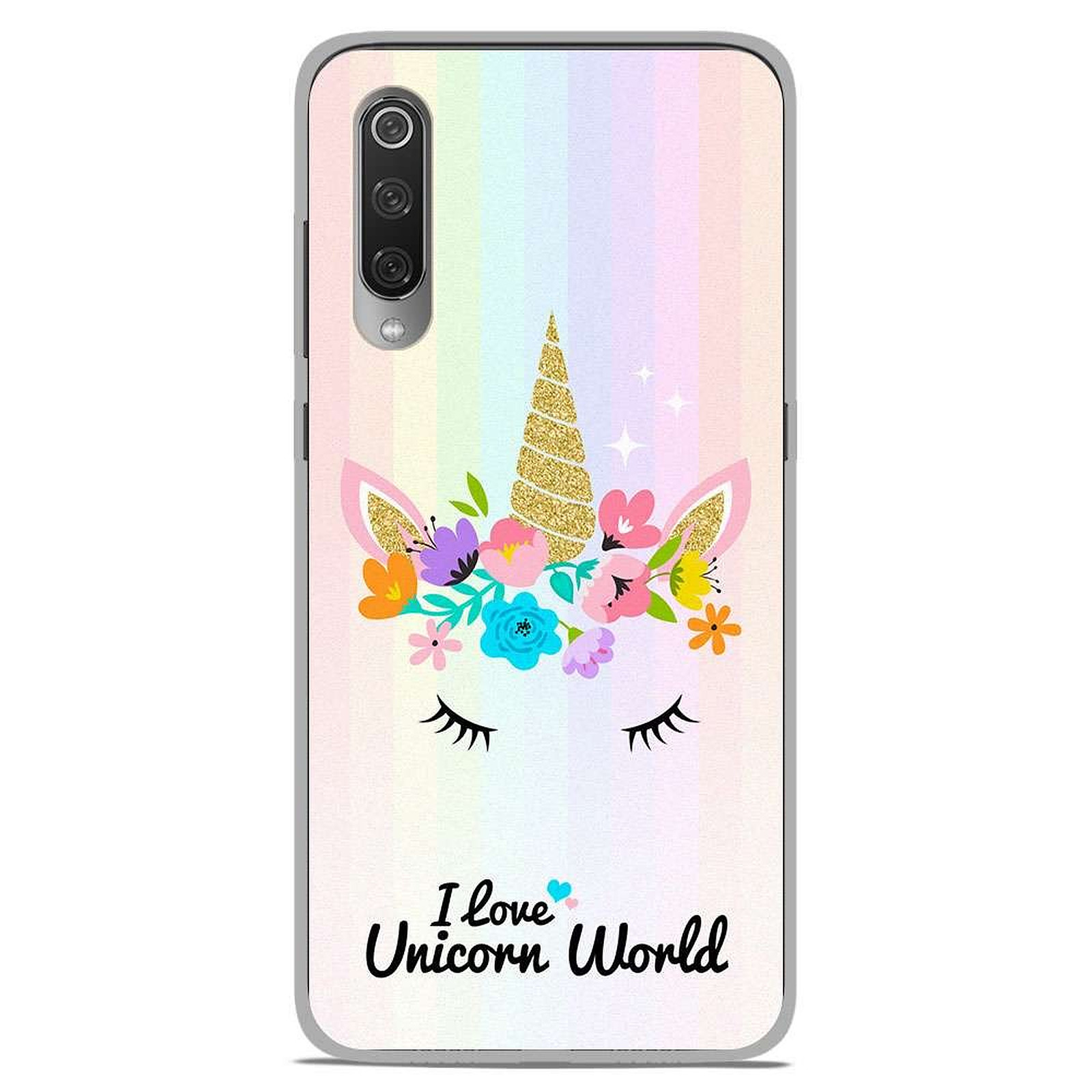 1001 Coques Coque silicone gel Xiaomi Mi 9 SE motif Unicorn World - Coque telephone 1001Coques