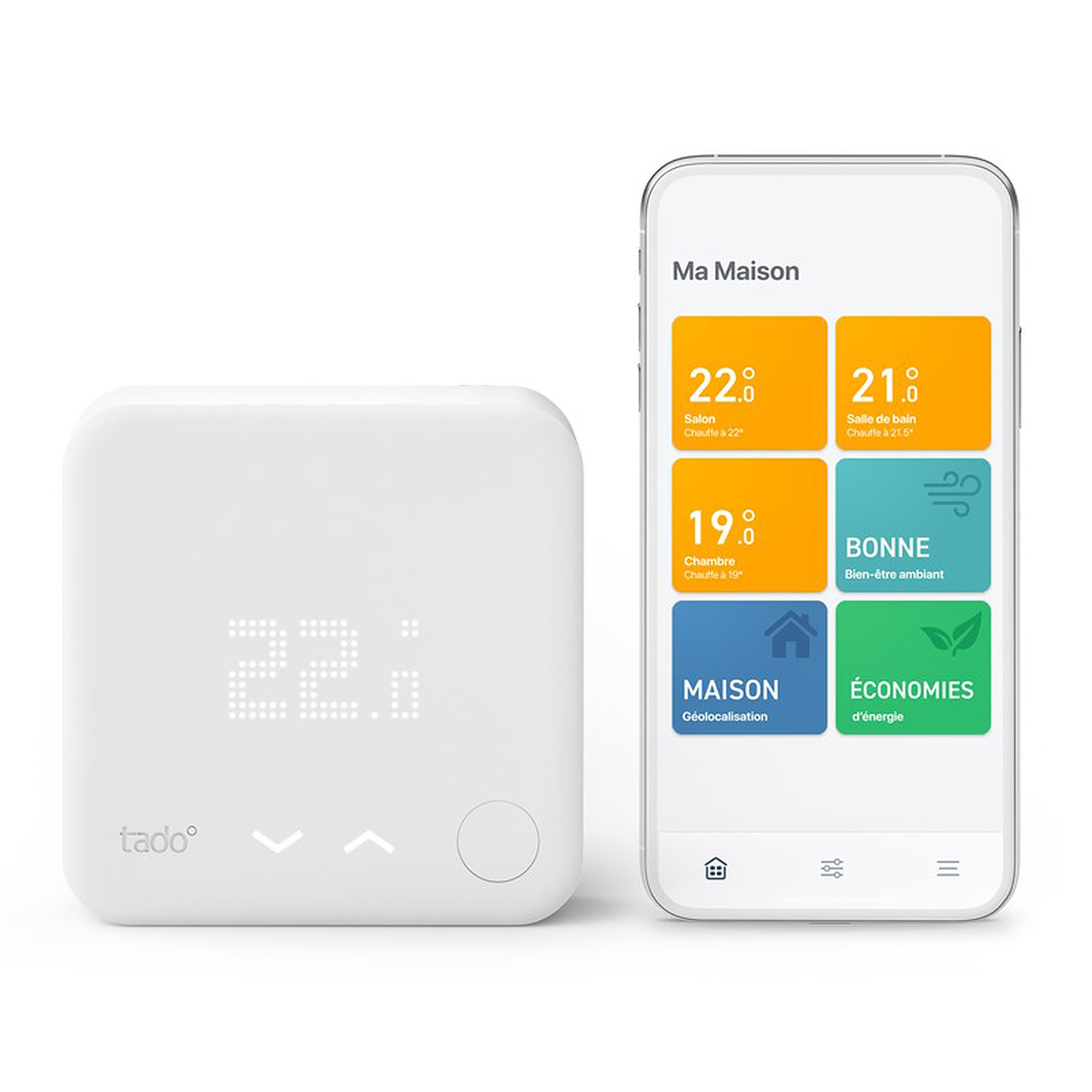 Tado Thermostat Intelligent sans fil Kit de demarrage v3+ - Thermostat connecte Tado