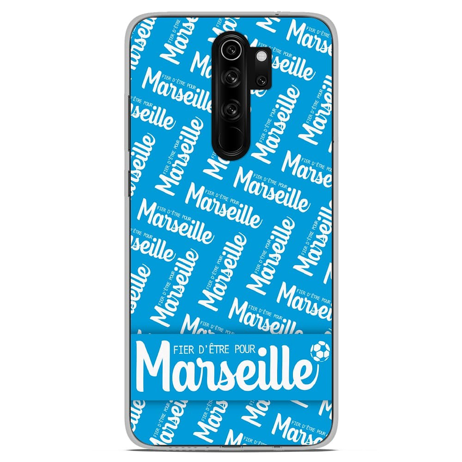 1001 Coques Coque silicone gel Xiaomi Redmi Note 8 Pro motif Fier d'etre pour Marseille - Coque telephone 1001Coques