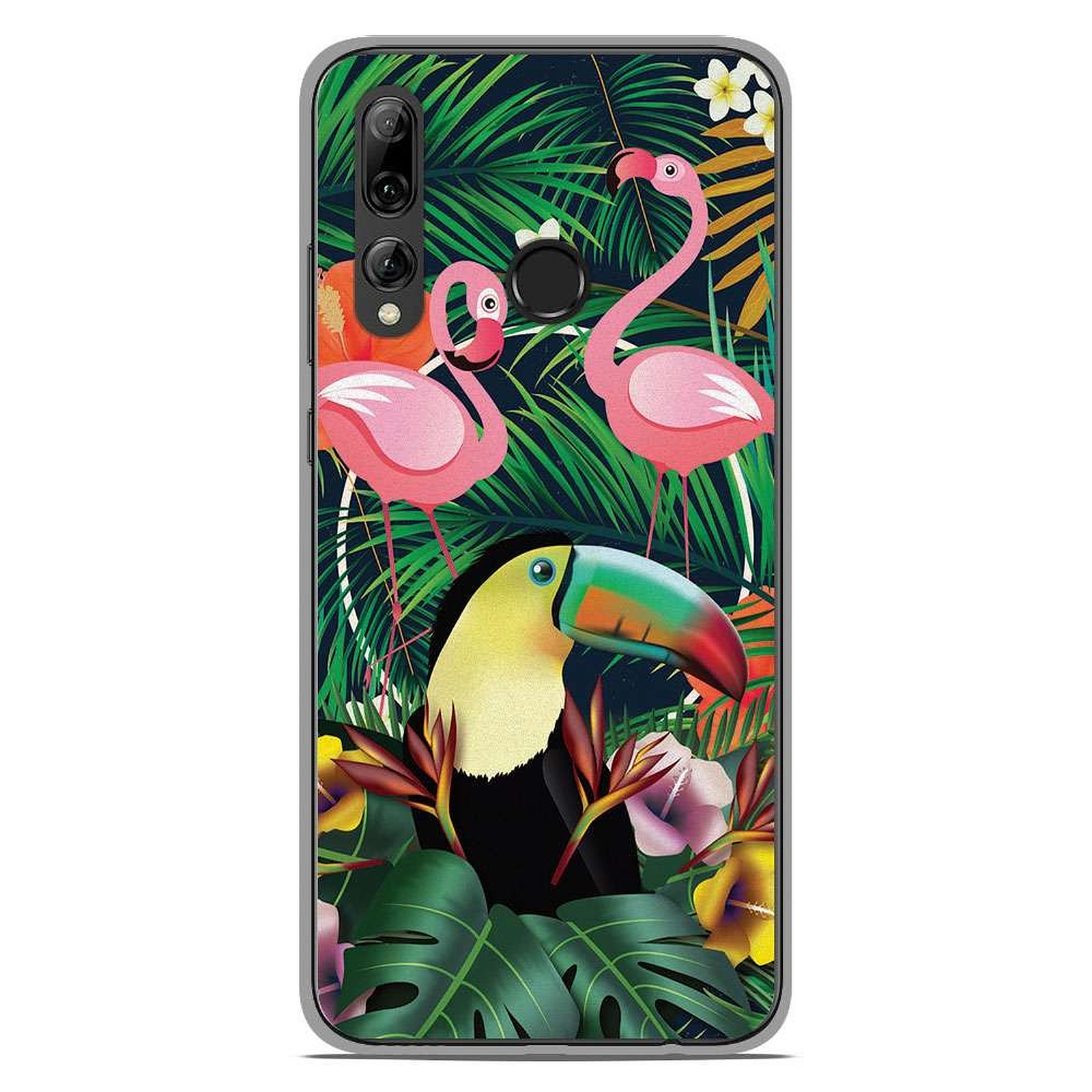 1001 Coques Coque silicone gel Huawei P Smart Plus 2019 motif Tropical Toucan - Coque telephone 1001Coques