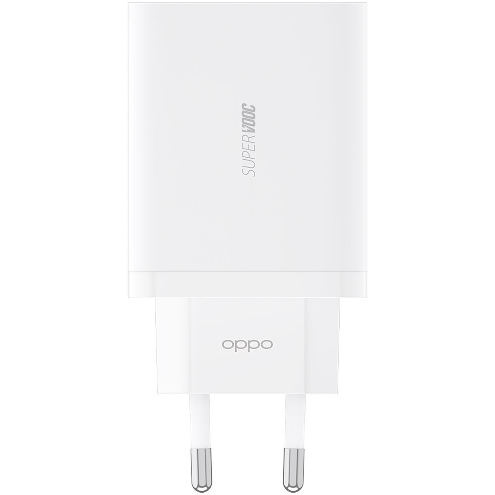 OPPO Mini Chargeur Maison GaN Super VOOC 2.0 65W Blanc - USB OPPO