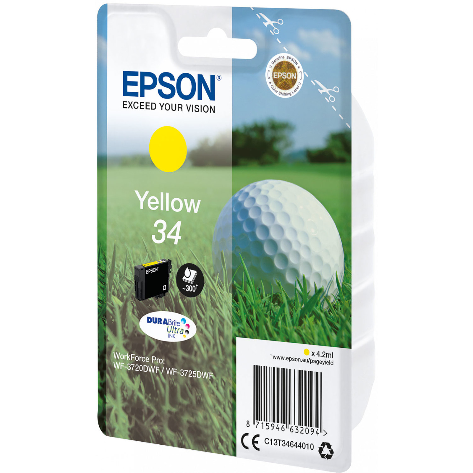 Epson Balle de Golf Jaune 34 - Cartouche imprimante Epson
