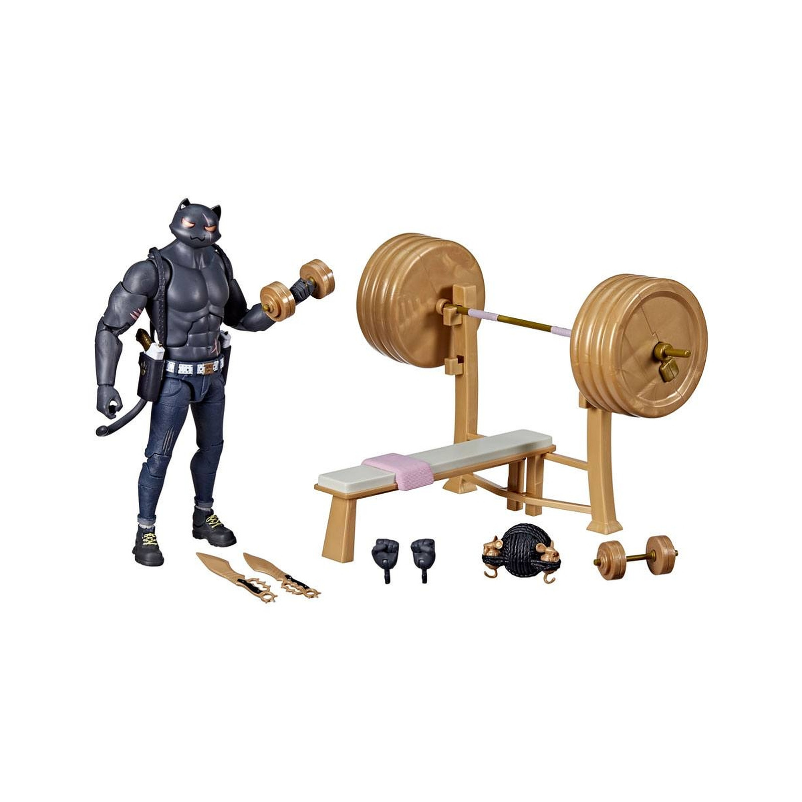 Fortnite Victory Royale Series - Figurine Deluxe 2022 Meowscles (Shadow) 15 cm - Figurines Hasbro